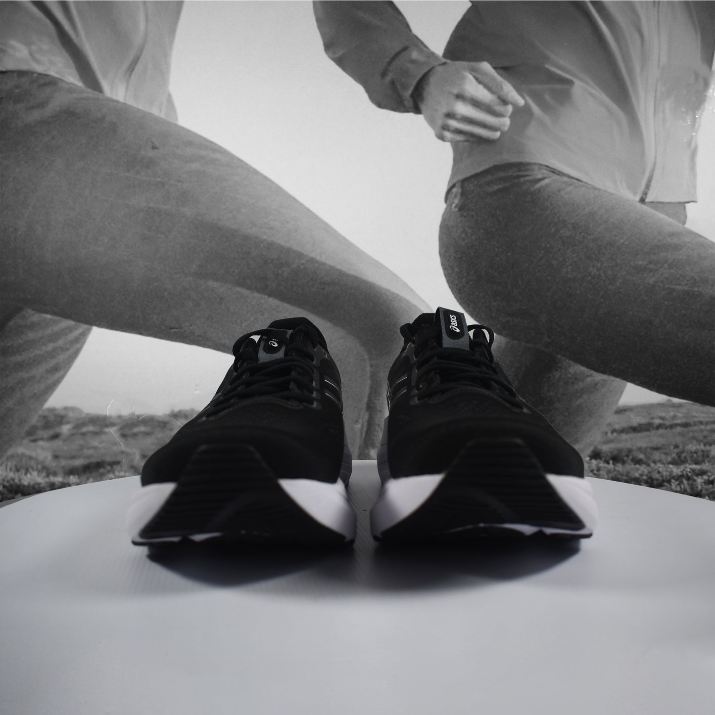 Asics GEL-KANAYO 32 Wide 2E Mens Road Running Shoes - Durban Runner 7 / Black/White