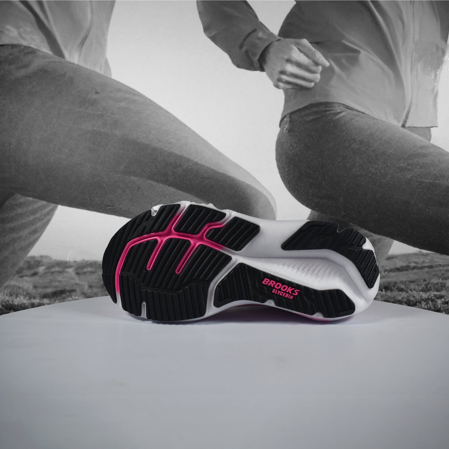 Brooks Glycerin 23 Womens - Durban Runner 5 / White/Phantom/Cyber Pink