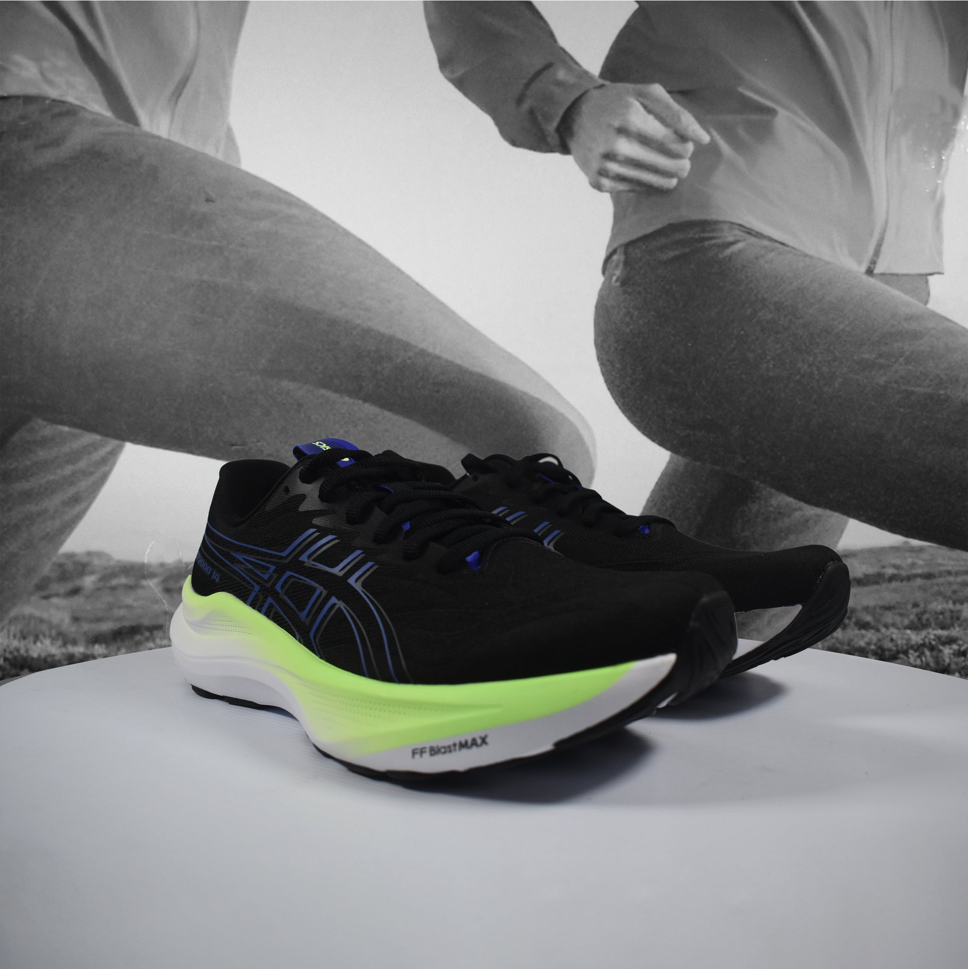 Asics GT-2000 14 Mens Road Running Shoes - Durban Runner 7.5 / BLACK/COBALT BURST