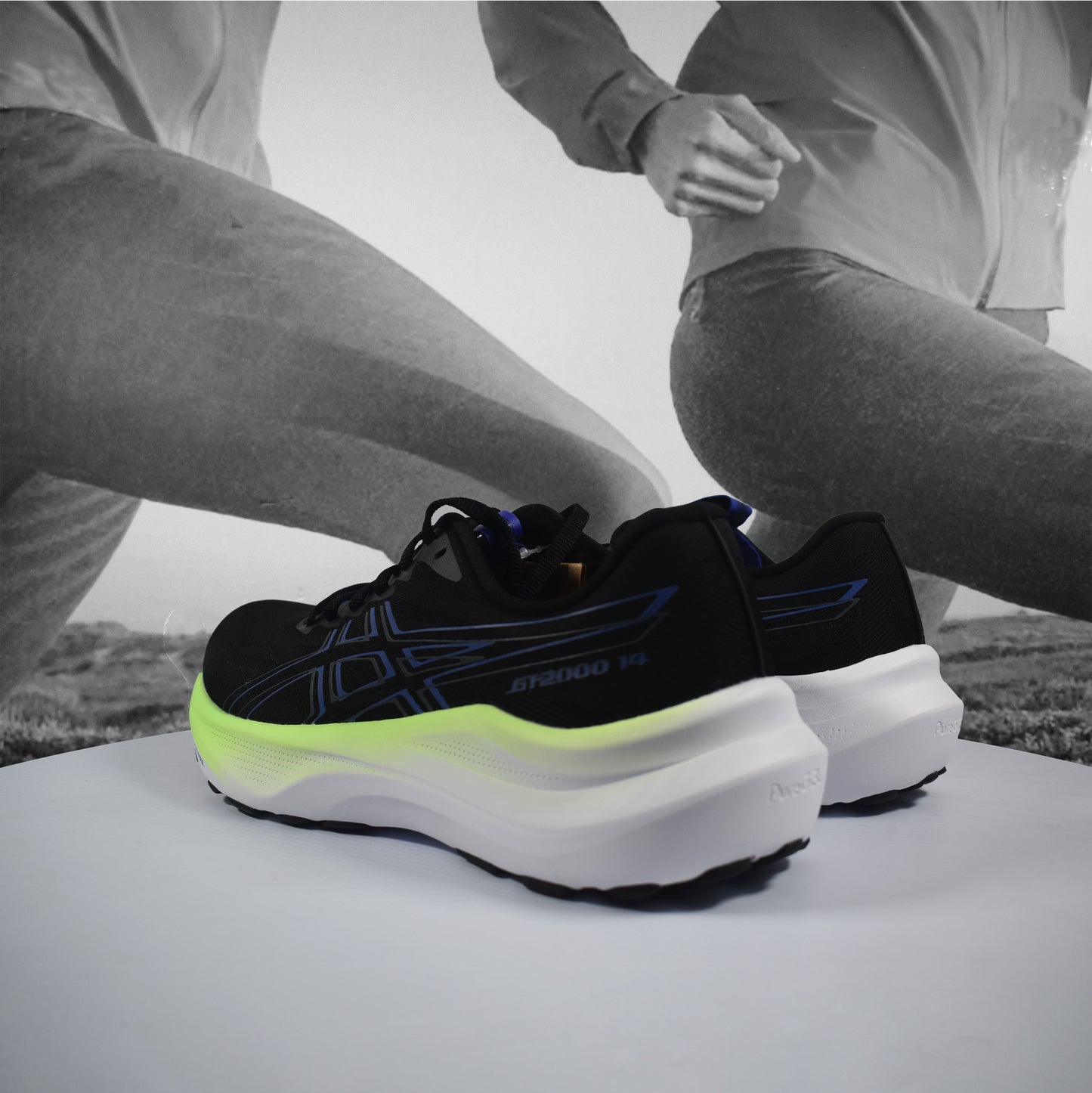 Asics GT-2000 14 Mens Road Running Shoes - Durban Runner 7.5 / BLACK/COBALT BURST