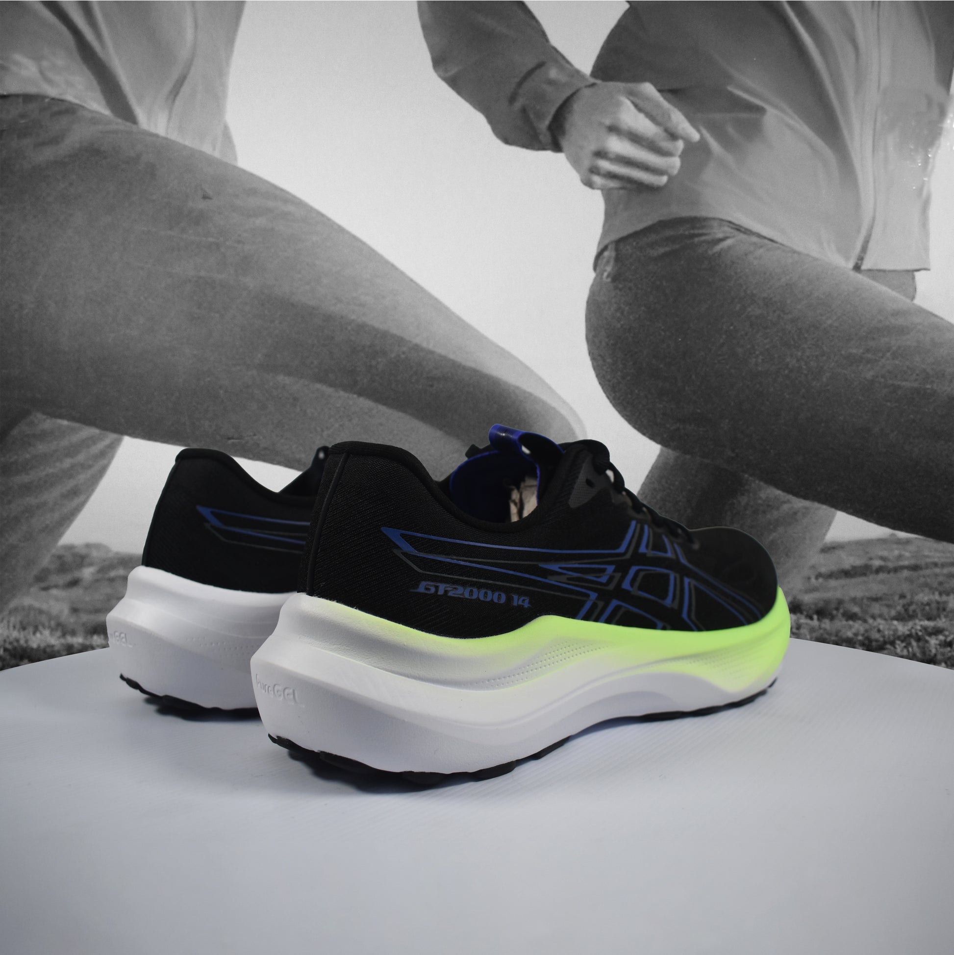 Asics GT-2000 14 Mens Road Running Shoes - Durban Runner 7.5 / BLACK/COBALT BURST