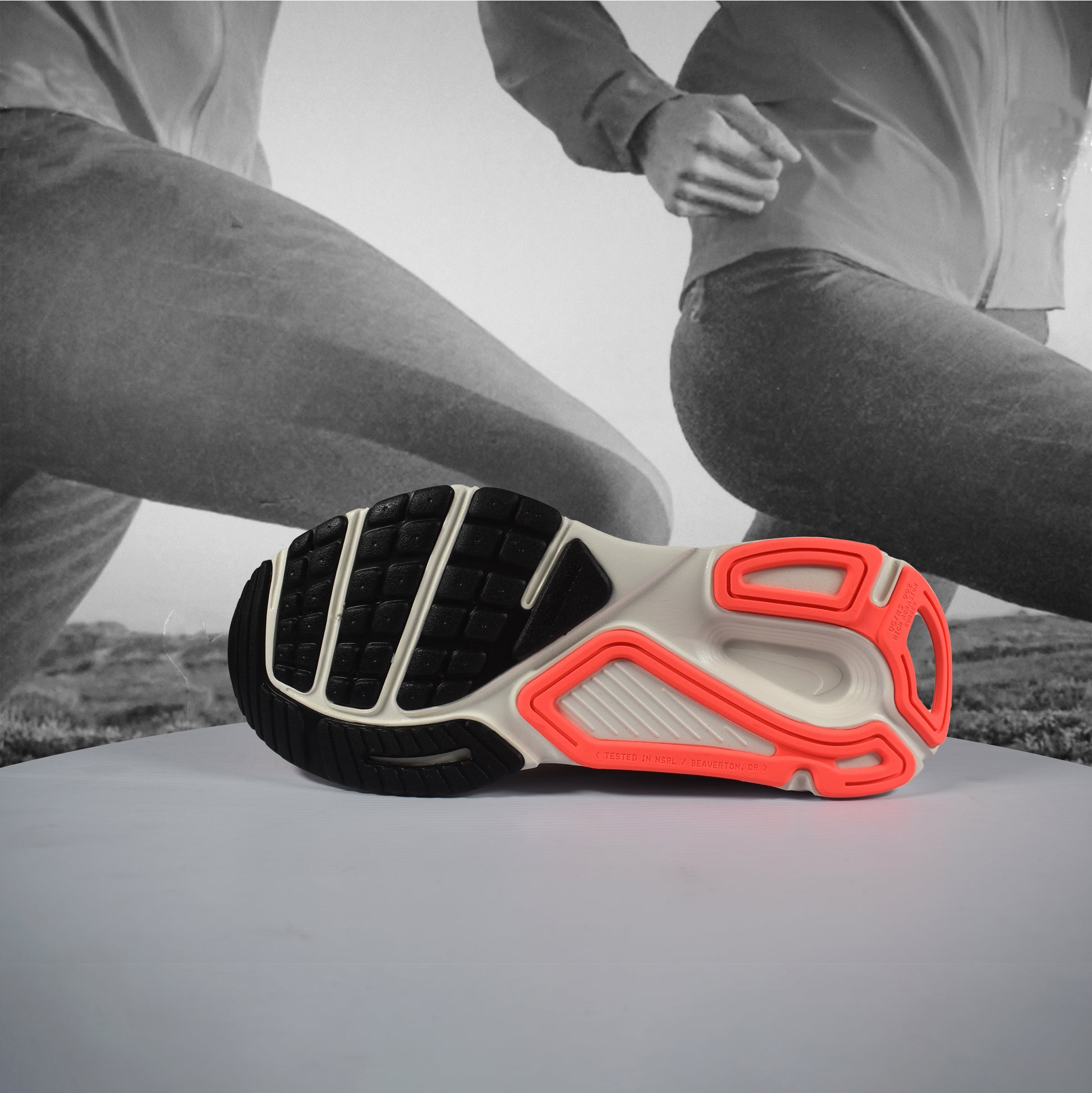 Nike Structure Plus Womens Running Shoes - Durban Runner 5.5 / Tattoo/Silver-Hot Lava-Black