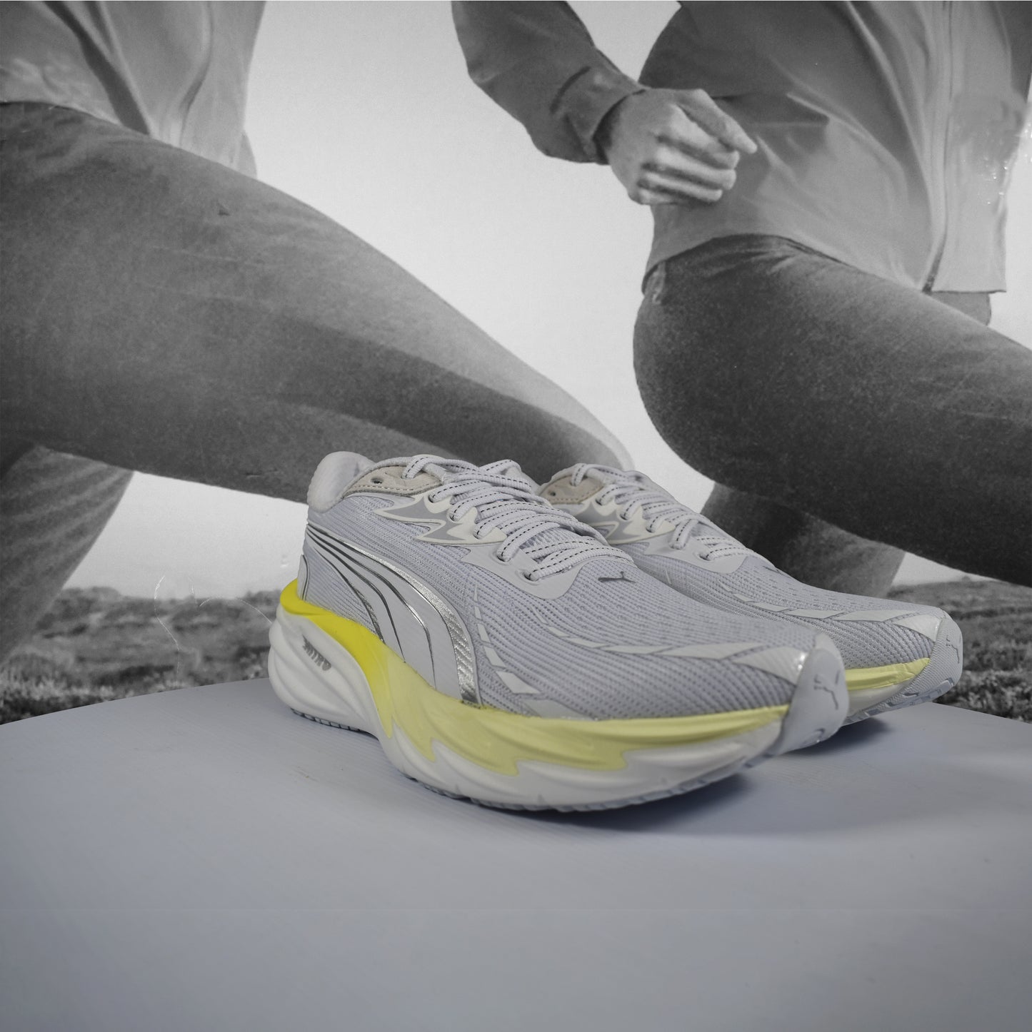 Puma Velocity NITRO 4 Womens Running Shoes - Durban Runner 5 / PUMA White-Apple Spritz