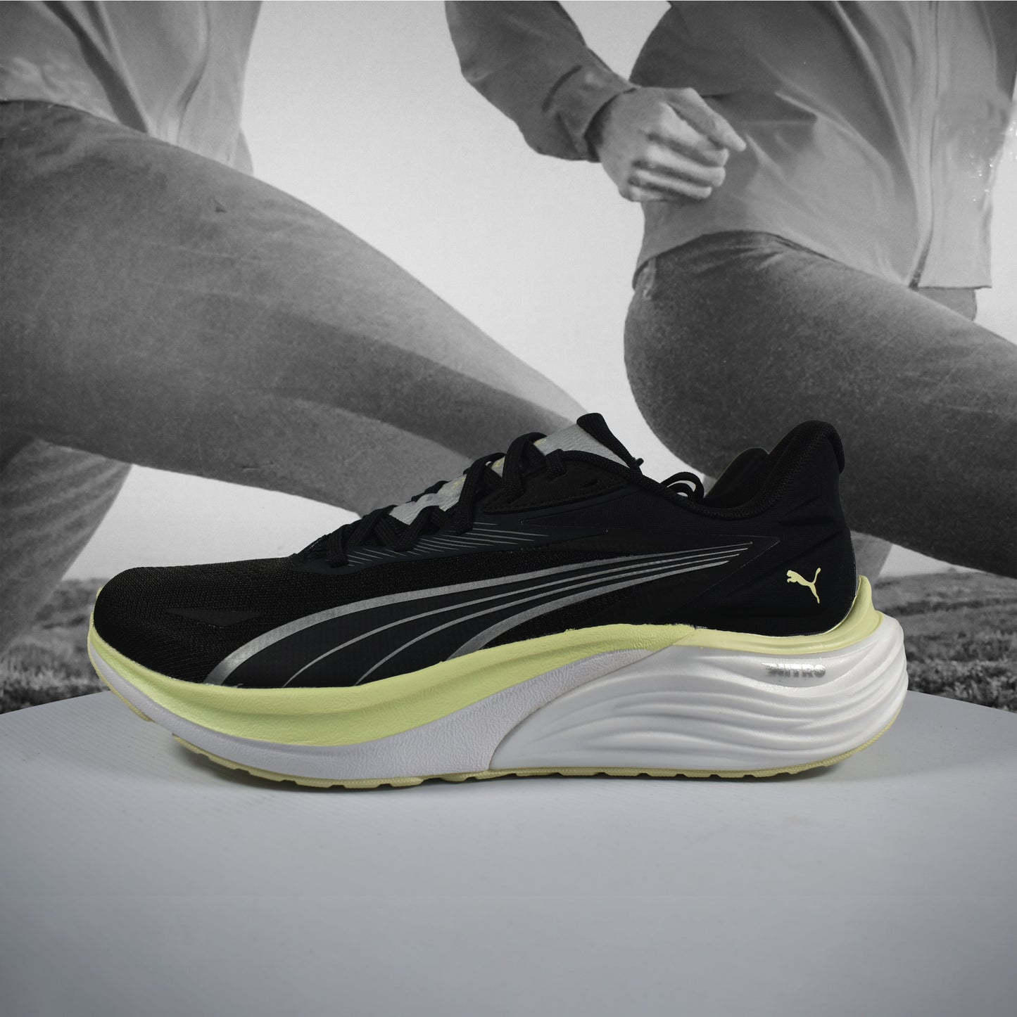 Puma Electrify NITRO 4 Womens Running Shoes - Durban Runner 5 / Black-Apple Sprit