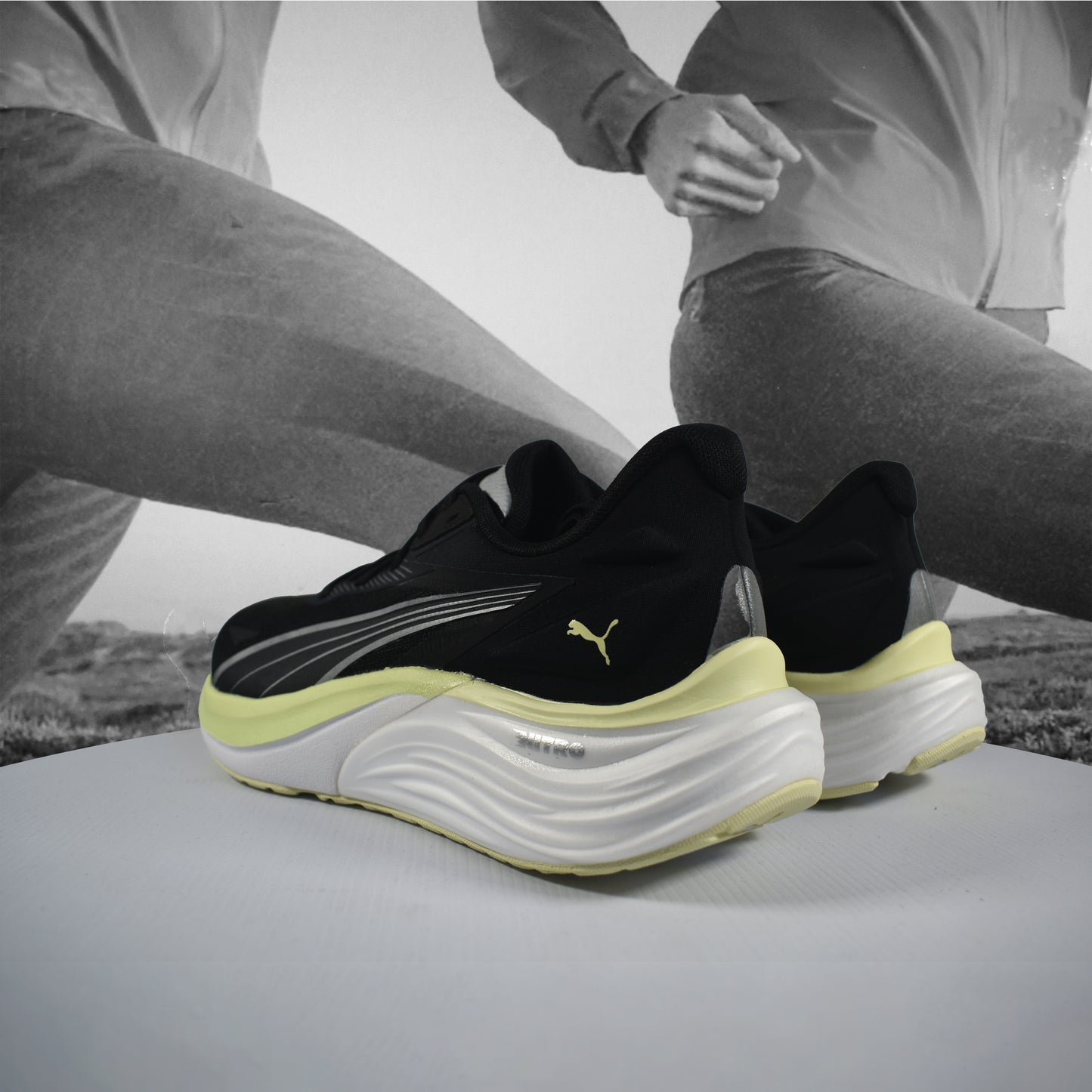 Puma Electrify NITRO 4 Womens Running Shoes - Durban Runner 5 / Black-Apple Sprit