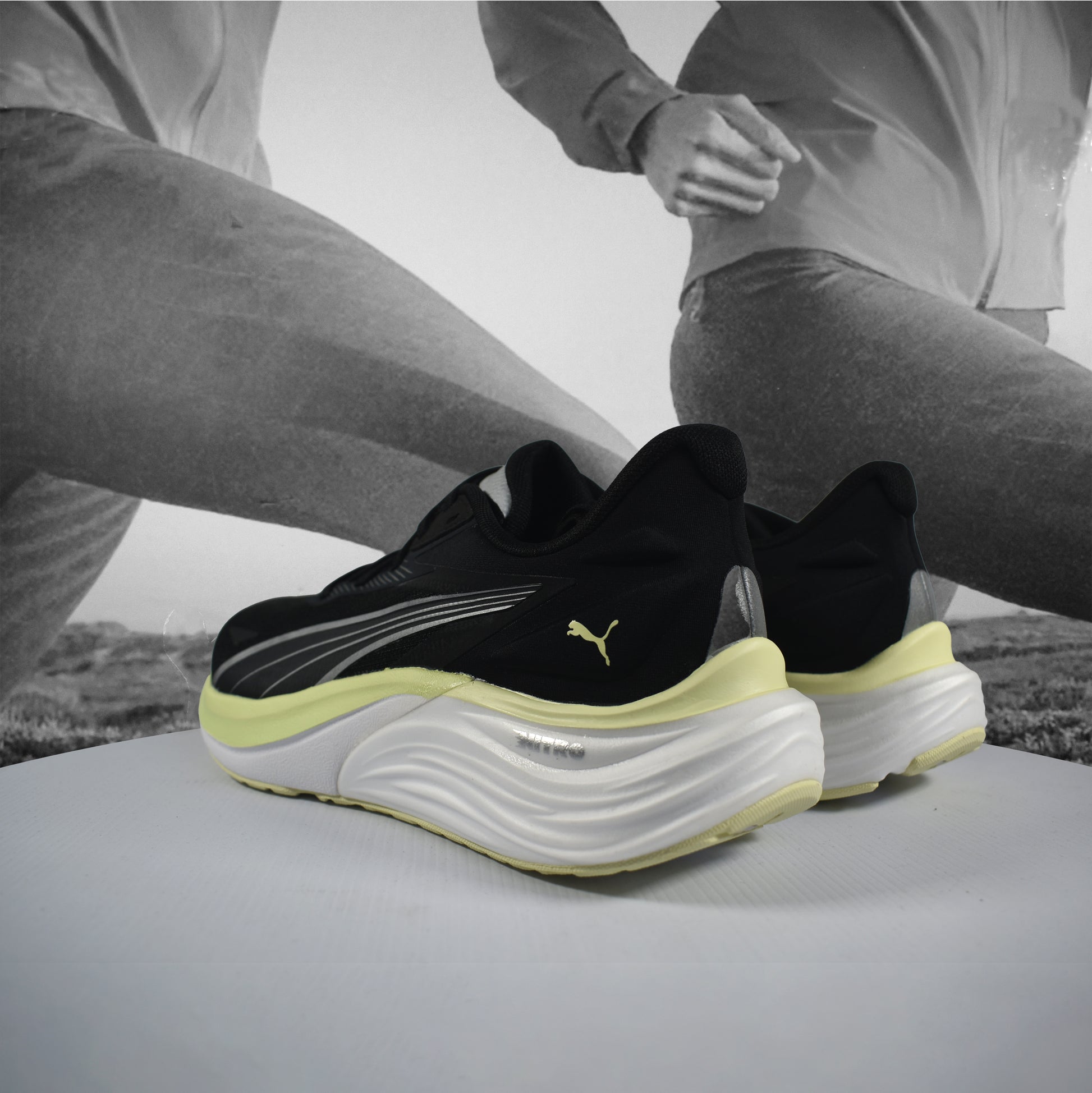 Puma Electrify NITRO 4 Womens Running Shoes - Durban Runner 5 / Black-Apple Sprit