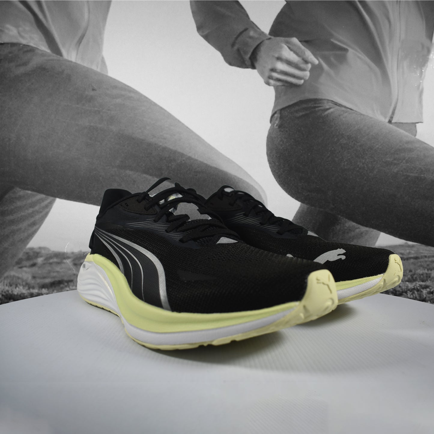 Puma Electrify NITRO 4 Womens Running Shoes - Durban Runner 5 / Black-Apple Sprit