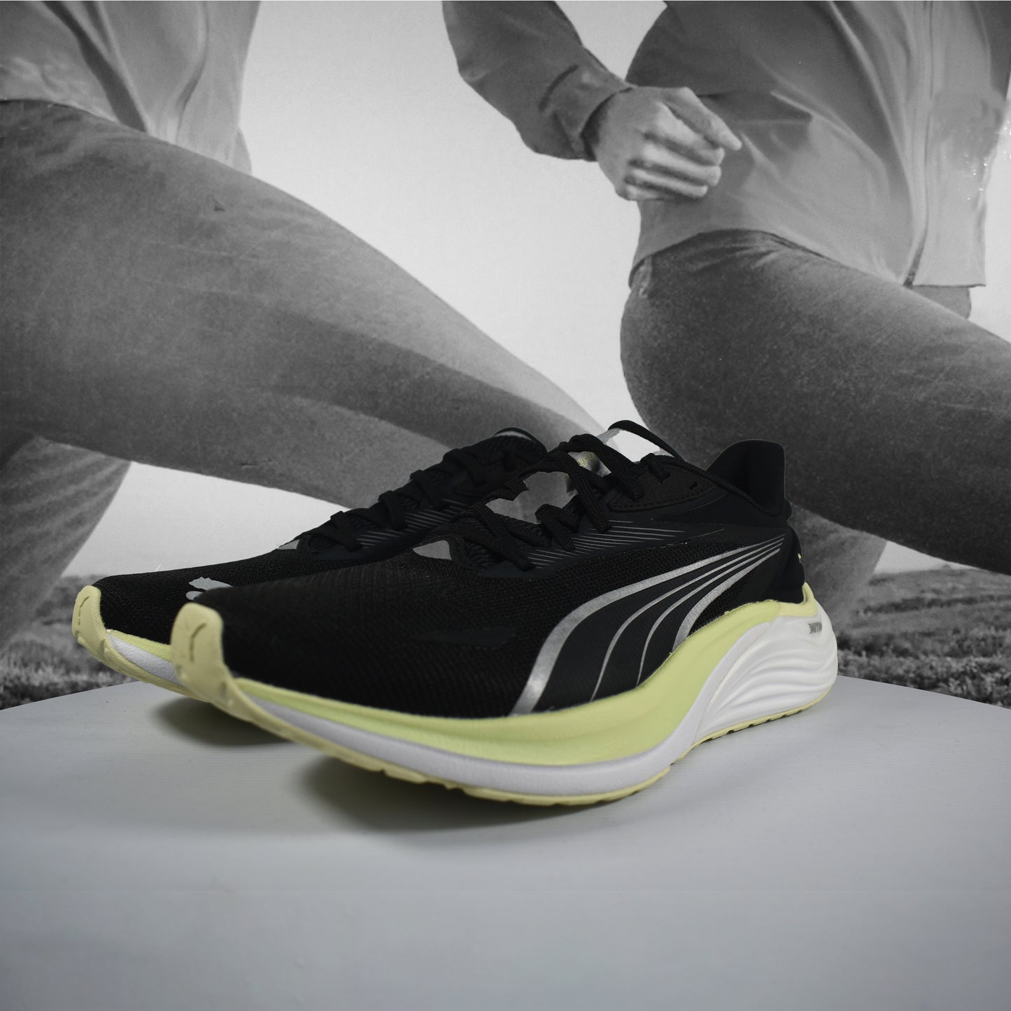 Puma Electrify NITRO 4 Womens Running Shoes - Durban Runner 5 / Black-Apple Sprit