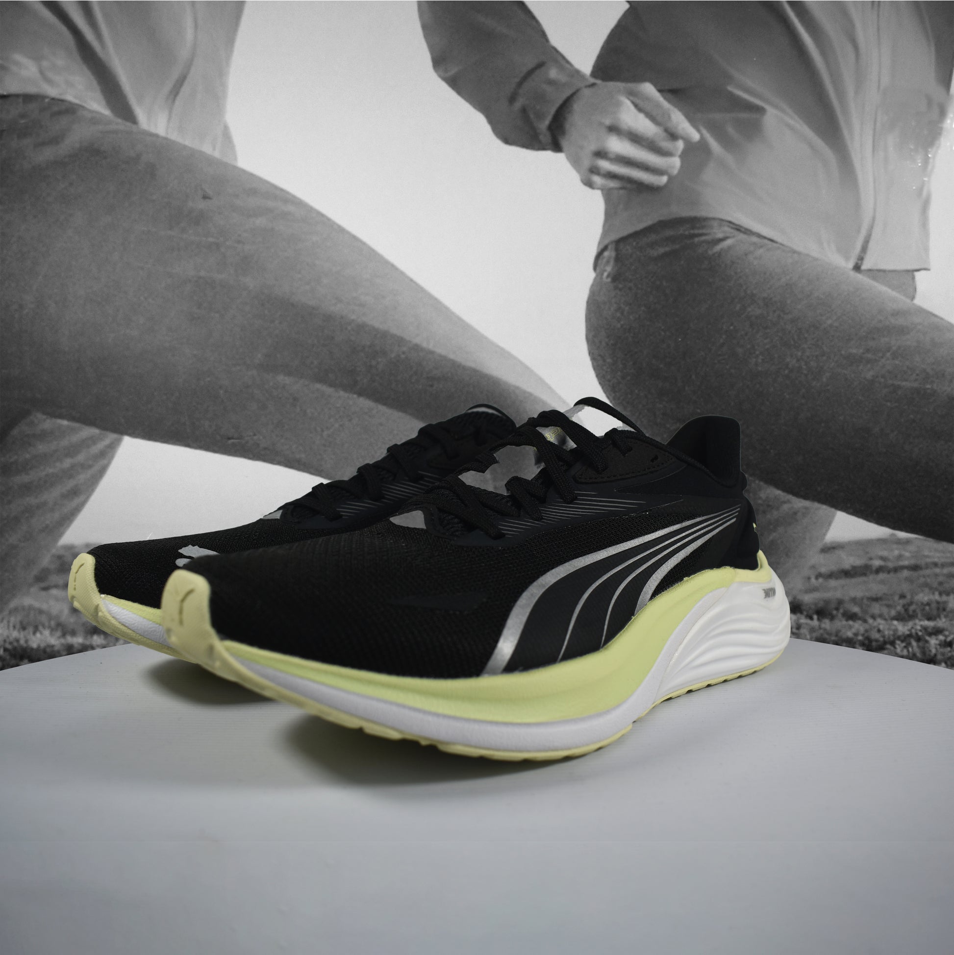 Puma Electrify NITRO 4 Womens Running Shoes - Durban Runner 5 / Black-Apple Sprit