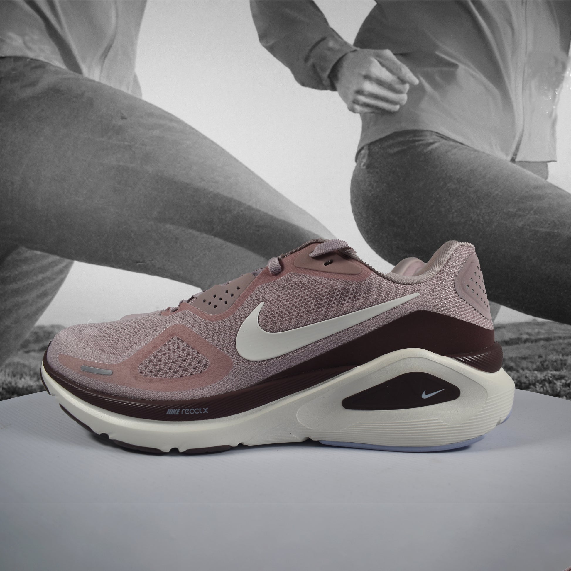 Nike Structure 26 Womens Road Running Shoes - Durban Runner 5 / Particle Rose/Sail-Tattoo-Hydrogen Blue