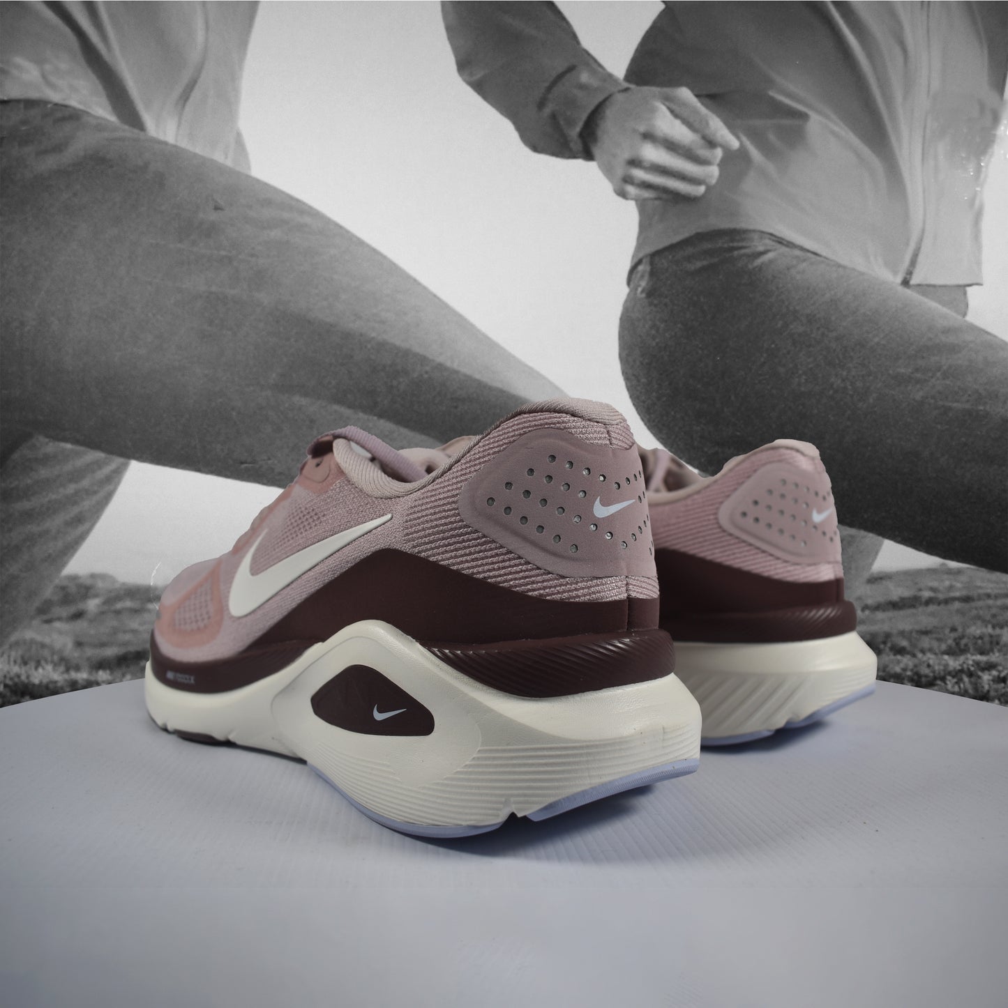 Nike Structure 26 Womens Road Running Shoes - Durban Runner 5 / Particle Rose/Sail-Tattoo-Hydrogen Blue