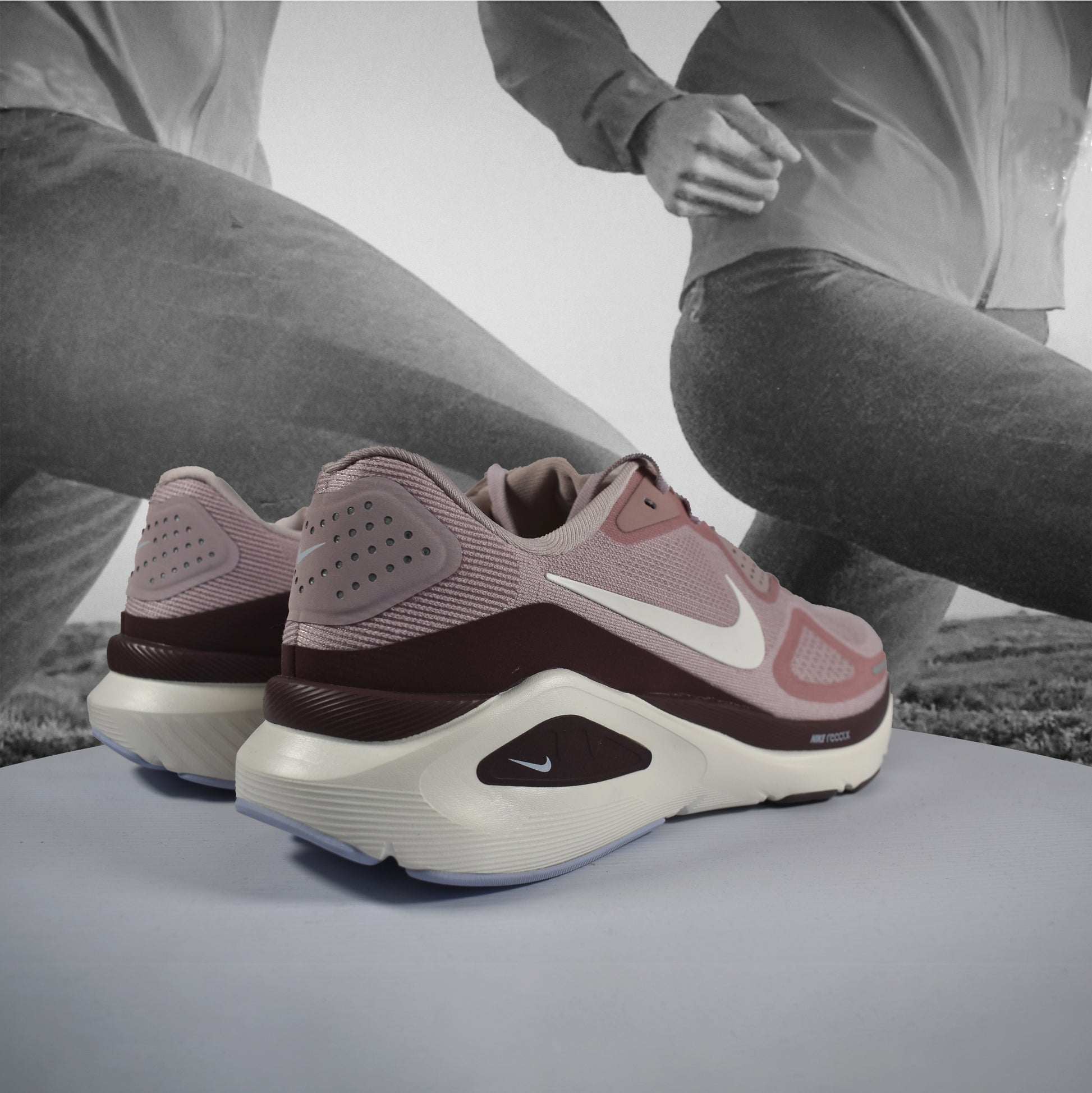 Nike Structure 26 Womens Road Running Shoes - Durban Runner 5 / Particle Rose/Sail-Tattoo-Hydrogen Blue