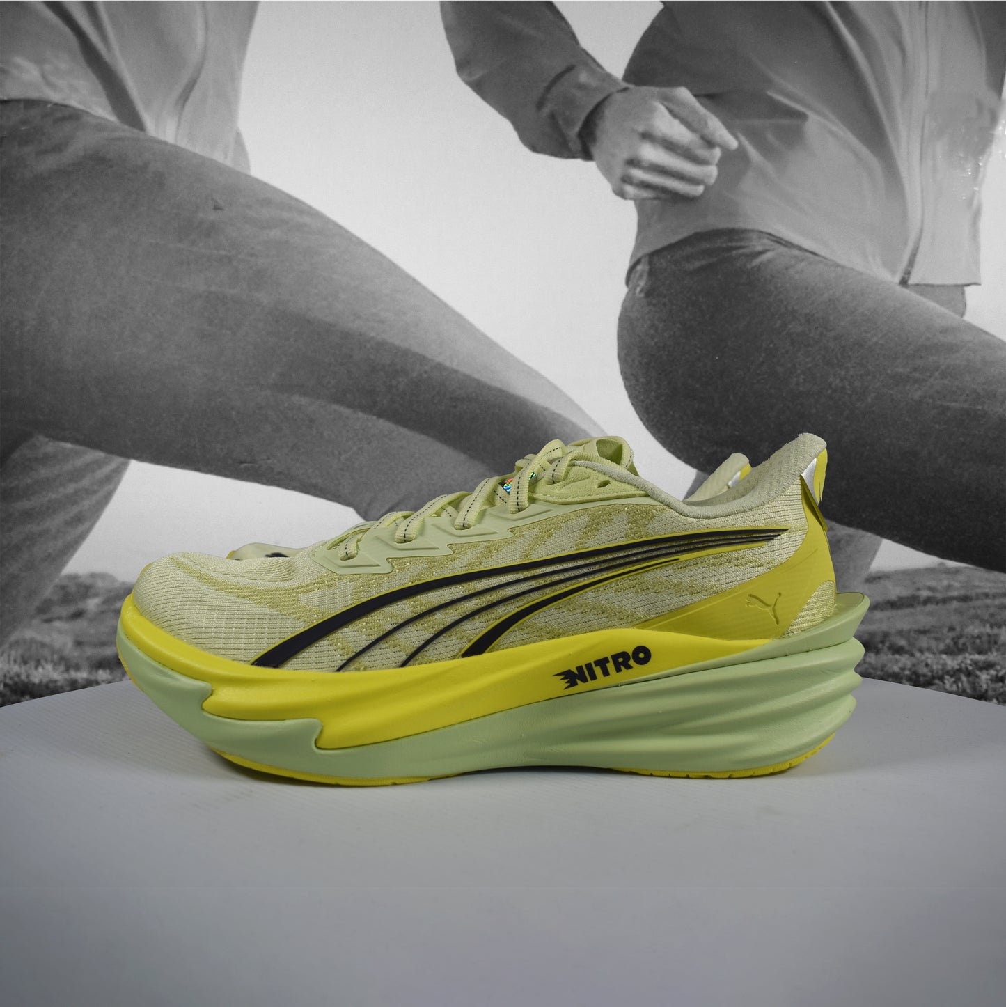 Puma Deviate NITRO 4 Womens Road Running - Durban Runner 5 / Apple Spritz-Lux Lime