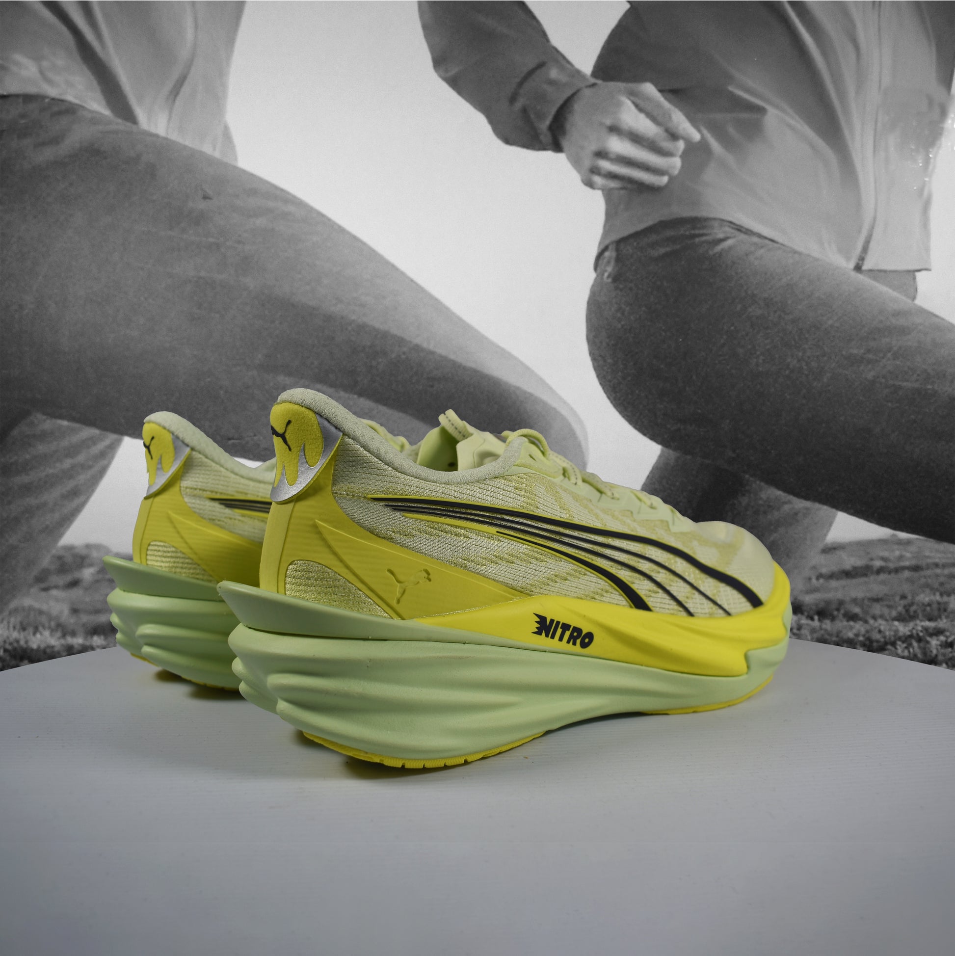 Puma Deviate NITRO 4 Womens Road Running - Durban Runner 5 / Apple Spritz-Lux Lime