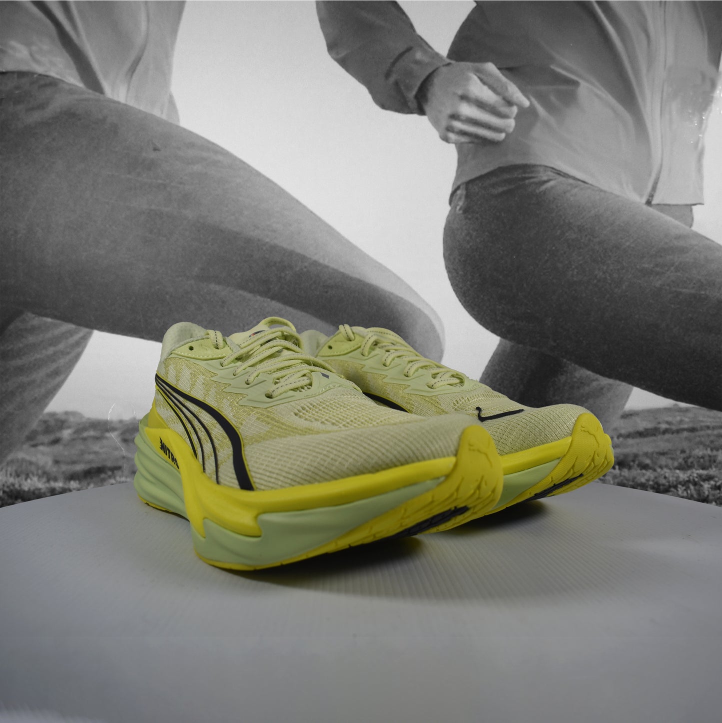 Puma Deviate NITRO 4 Womens Road Running - Durban Runner 5 / Apple Spritz-Lux Lime