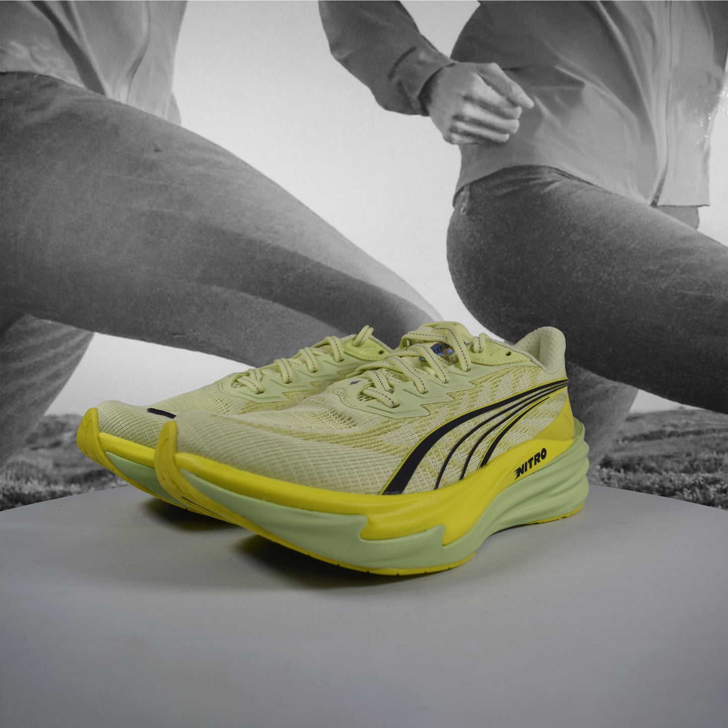 Puma Deviate NITRO 4 Womens Road Running - Durban Runner 5 / Apple Spritz-Lux Lime