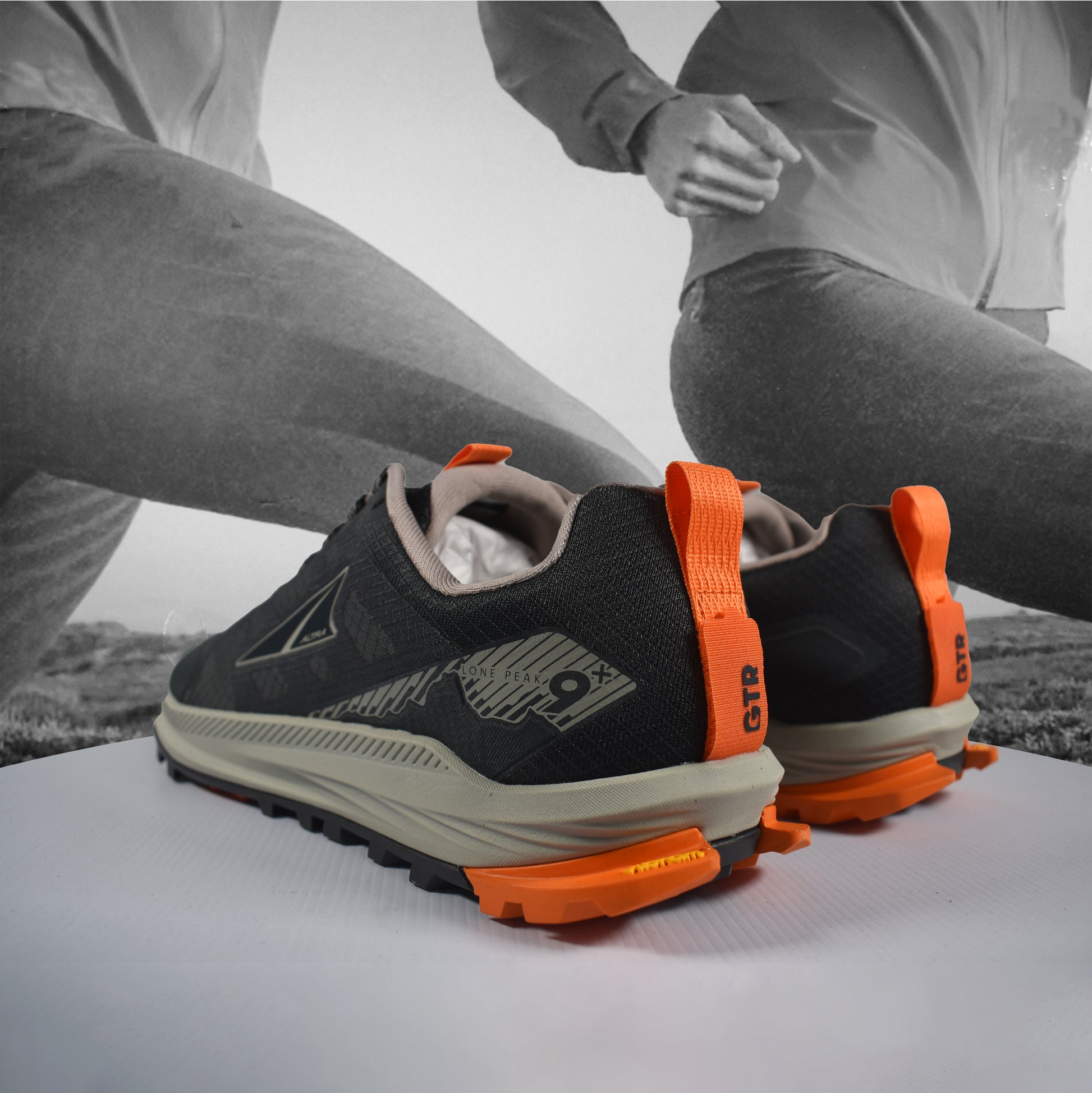 Altra Lone Peak 9+ Mens Trail Running Shoes - Durban Runner 7 / Dark Shadow