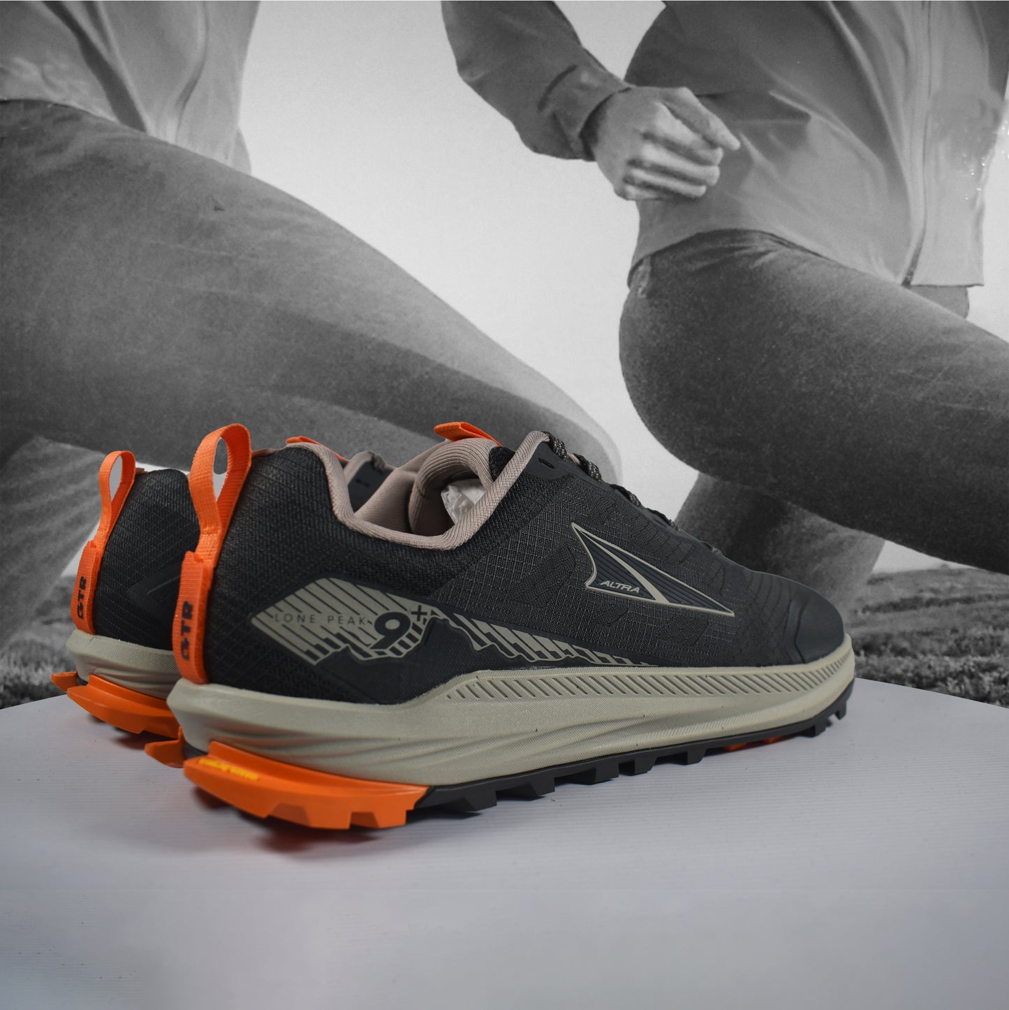 Altra Lone Peak 9+ Mens Trail Running Shoes - Durban Runner 7 / Dark Shadow