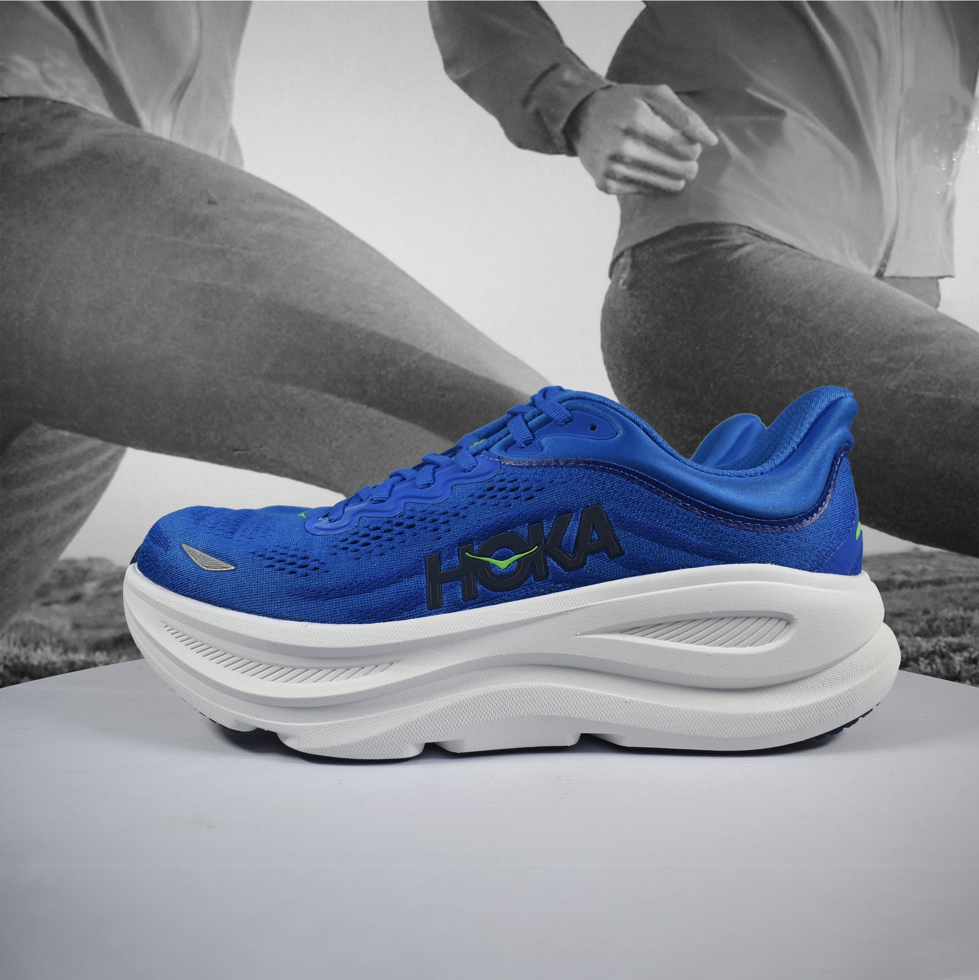 Hoka Bondi 9 Mens Road Running Shoes - Durban Runner 7.5 / CBLL