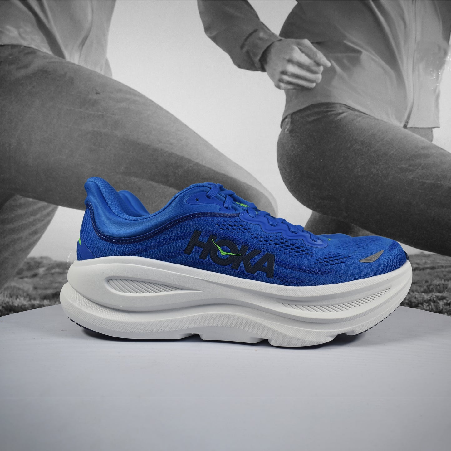 Hoka Bondi 9 Mens Road Running Shoes - Durban Runner 7.5 / CBLL