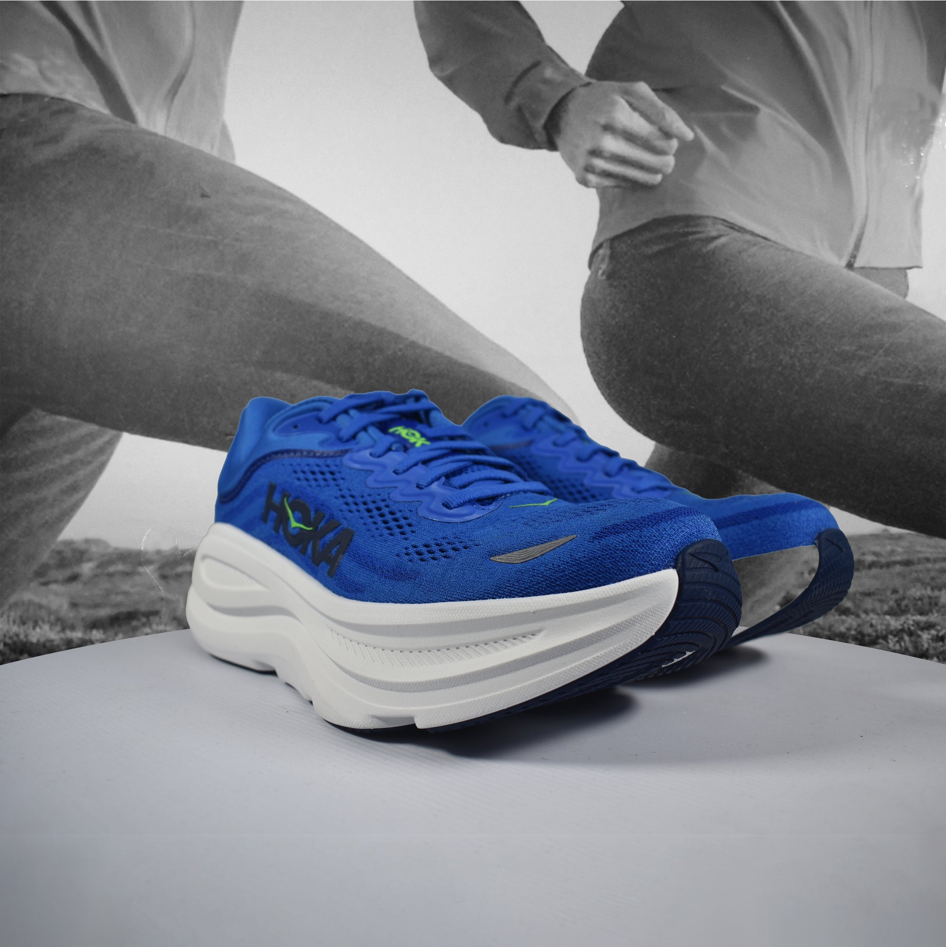 Hoka Bondi 9 Mens Road Running Shoes - Durban Runner 7.5 / CBLL