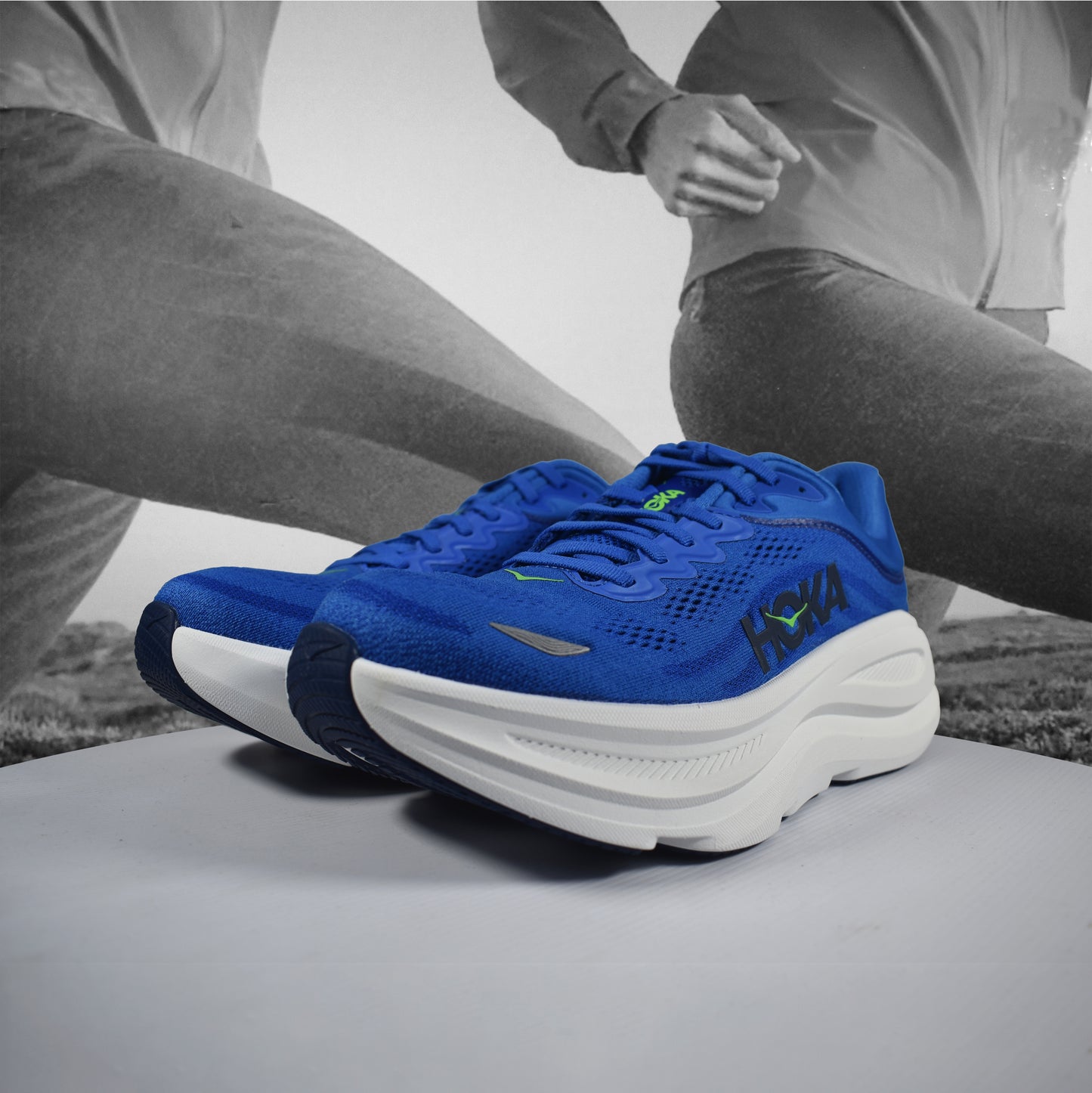 Hoka Bondi 9 Mens Road Running Shoes - Durban Runner 7.5 / CBLL