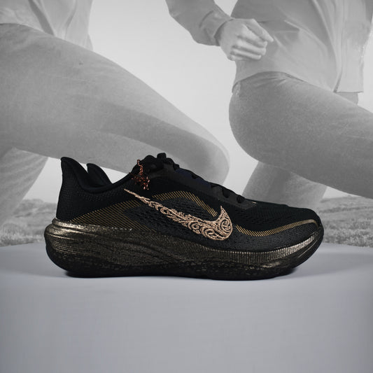 Nike Pegasus 42 Womens Road Running Shoes - Durban Runner UK5 / BLACK/BLUR PITCH