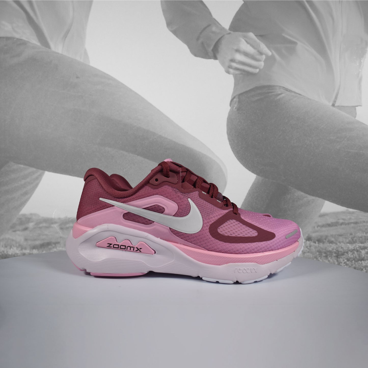 Nike Structure Plus Women's Pink Smoke/White Stability Running Shoes