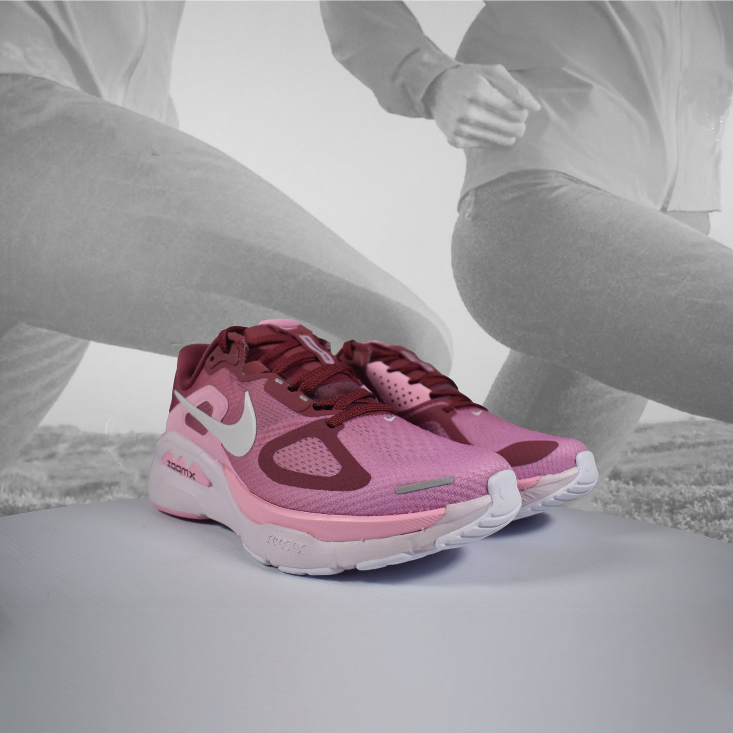 Nike Structure Plus Women's Pink Smoke/White Stability Running Shoes