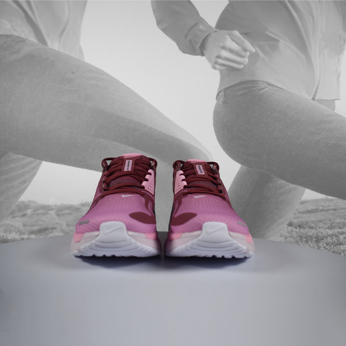 Nike Structure Plus Women's Pink Smoke/White Stability Running Shoes