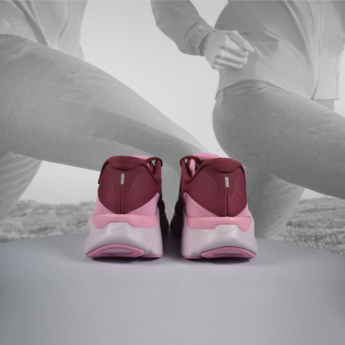 Nike Structure Plus Women's Pink Smoke/White Stability Running Shoes