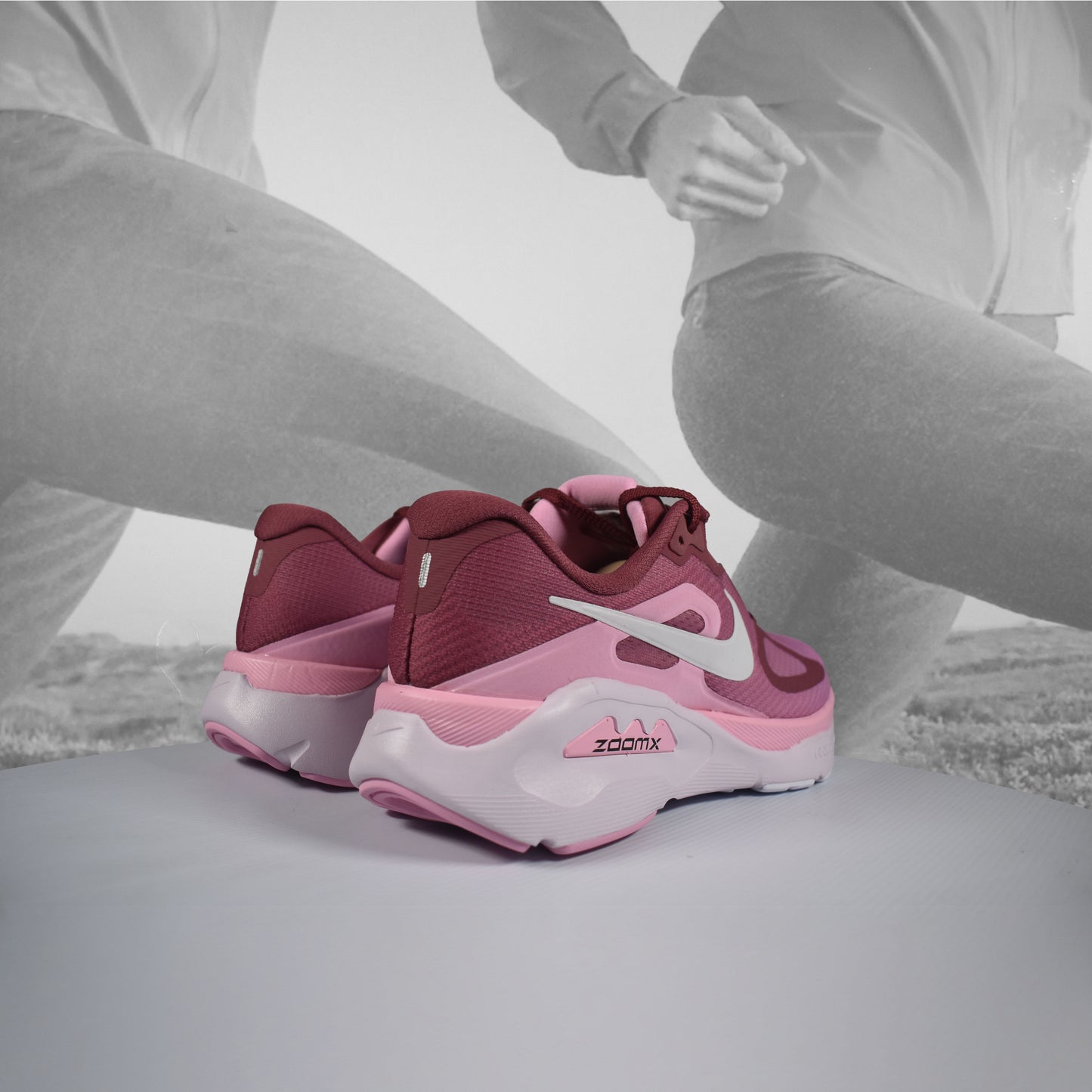 Nike Structure Plus Women's Pink Smoke/White Stability Running Shoes