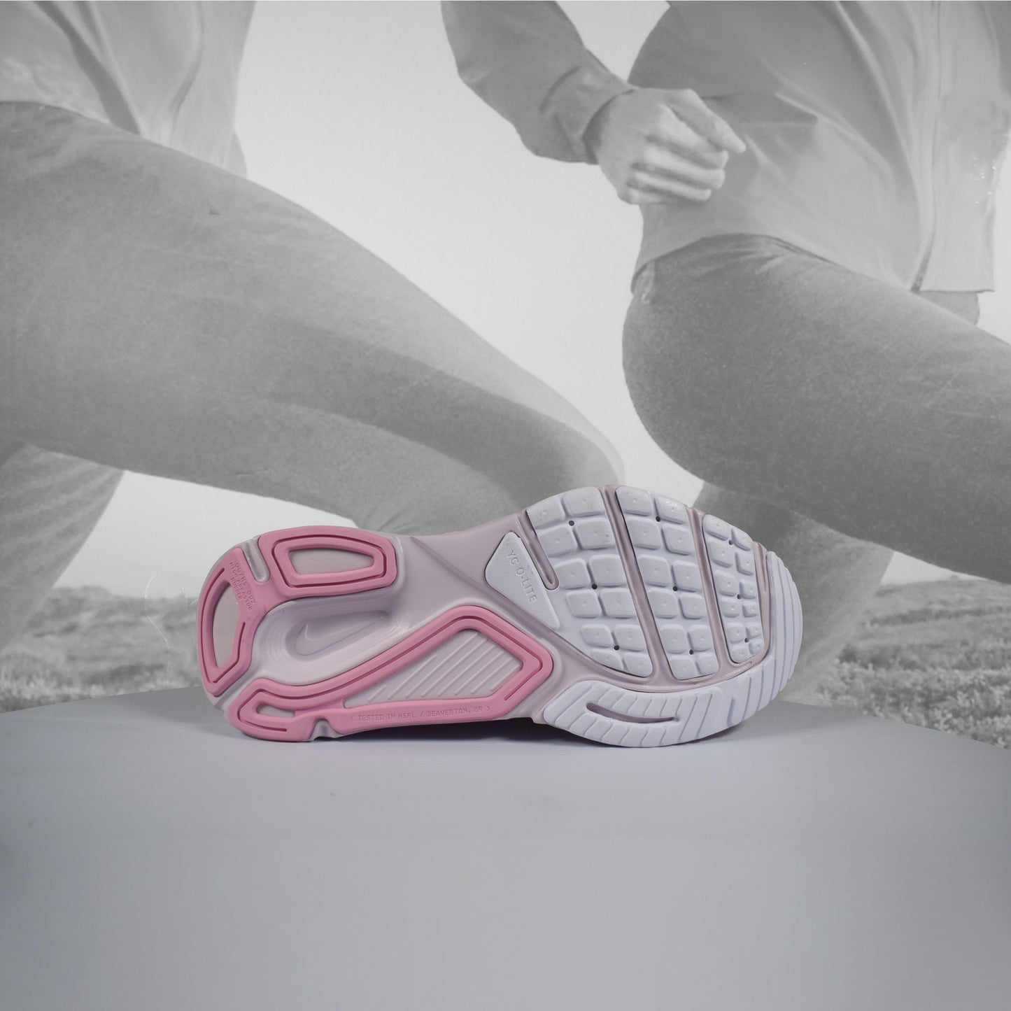 Nike Structure Plus Women's Pink Smoke/White Stability Running Shoes