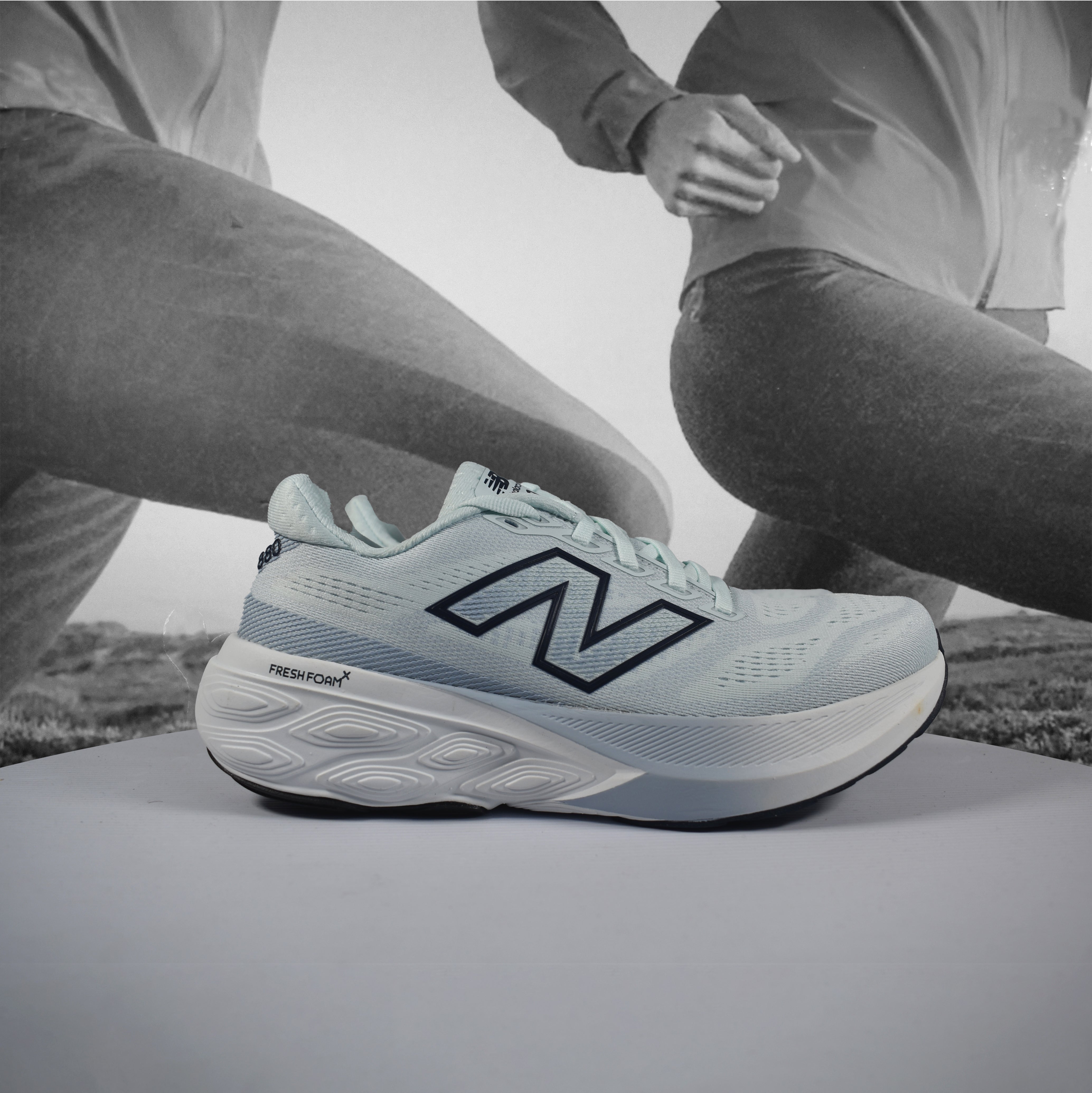 New Balance 1080 V15 Mens Running Shoes 2E (Wide Width) - Durban Runner 13.5 / skyblue
