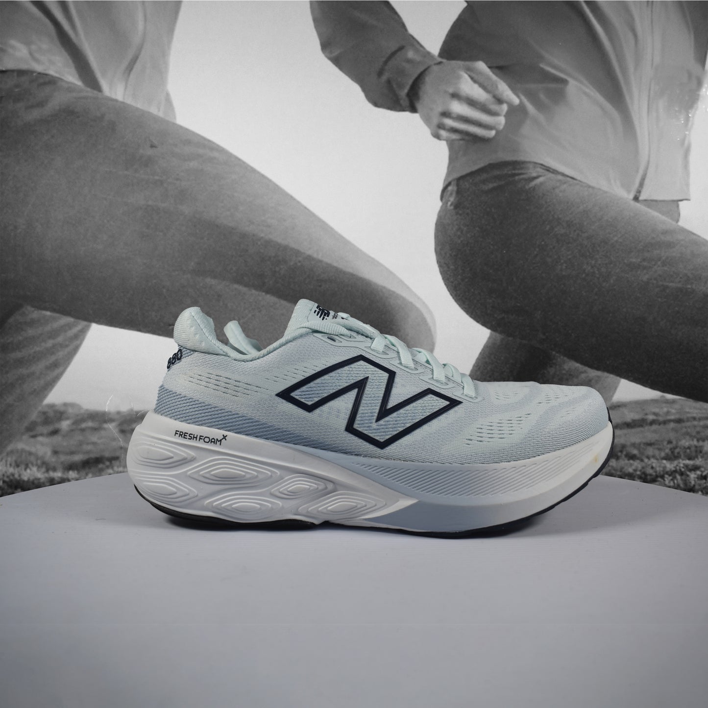 New Balance 1080 V15 Mens Running Shoes 2E (Wide Width) - Durban Runner 13.5 / skyblue