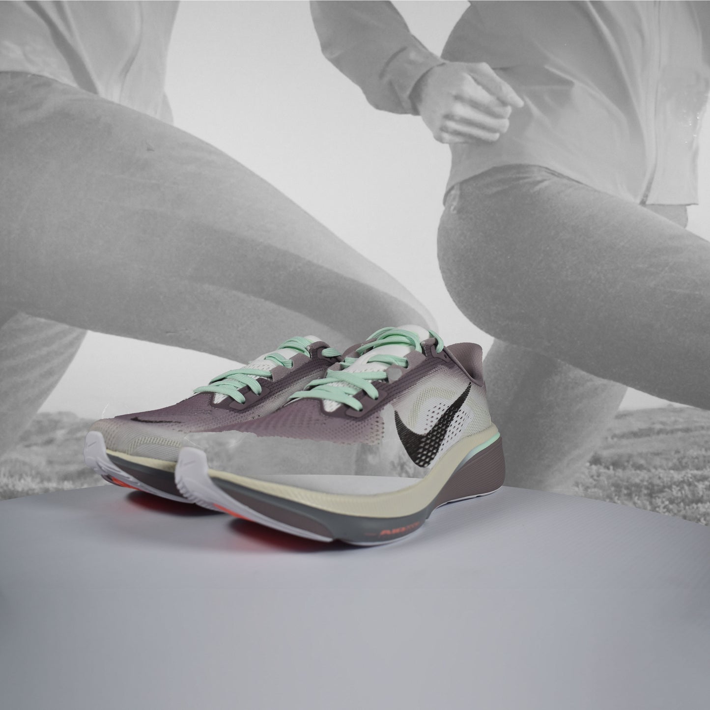 Nike Pegasus 42 Womens Road Running Shoes – Violet Ore/Barbeque