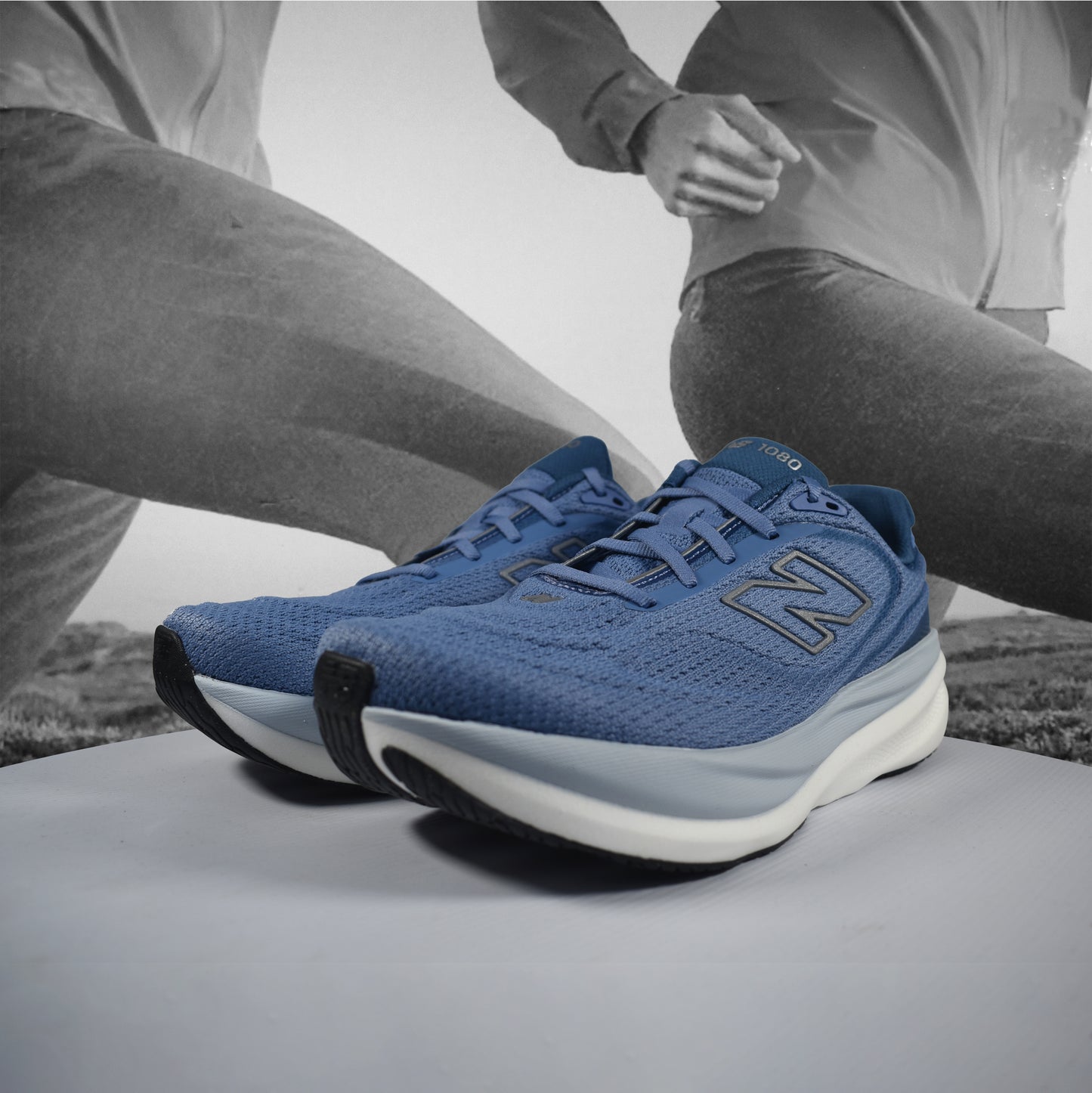 New Balance 1080 V15 D Mens (Normal Width) - Durban Runner 7.5 / Blue