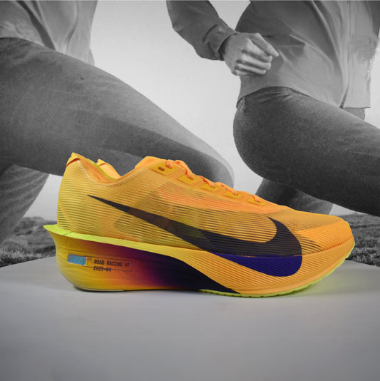 Nike Zoomx Vaporfly Next% 4 Mens Running Shoe - Durban Runner 7.5 / Citron Pulse/Indigo Burst-Laser Orange