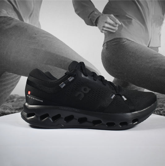 On Cloud Cloudsurfer 2 Mens Road Running - Durban Runner 7.5 / Black - Black