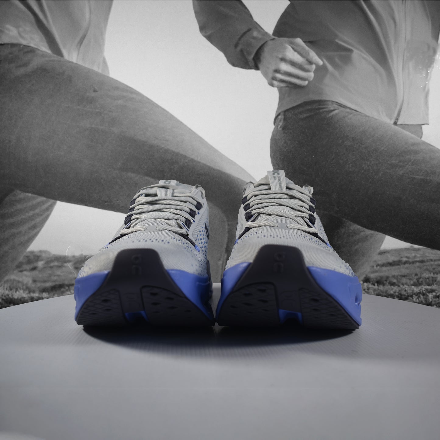 On Cloudsurfer Max Mens Road Running Shoes - Durban Runner 7.5 / Wolf - Sailor