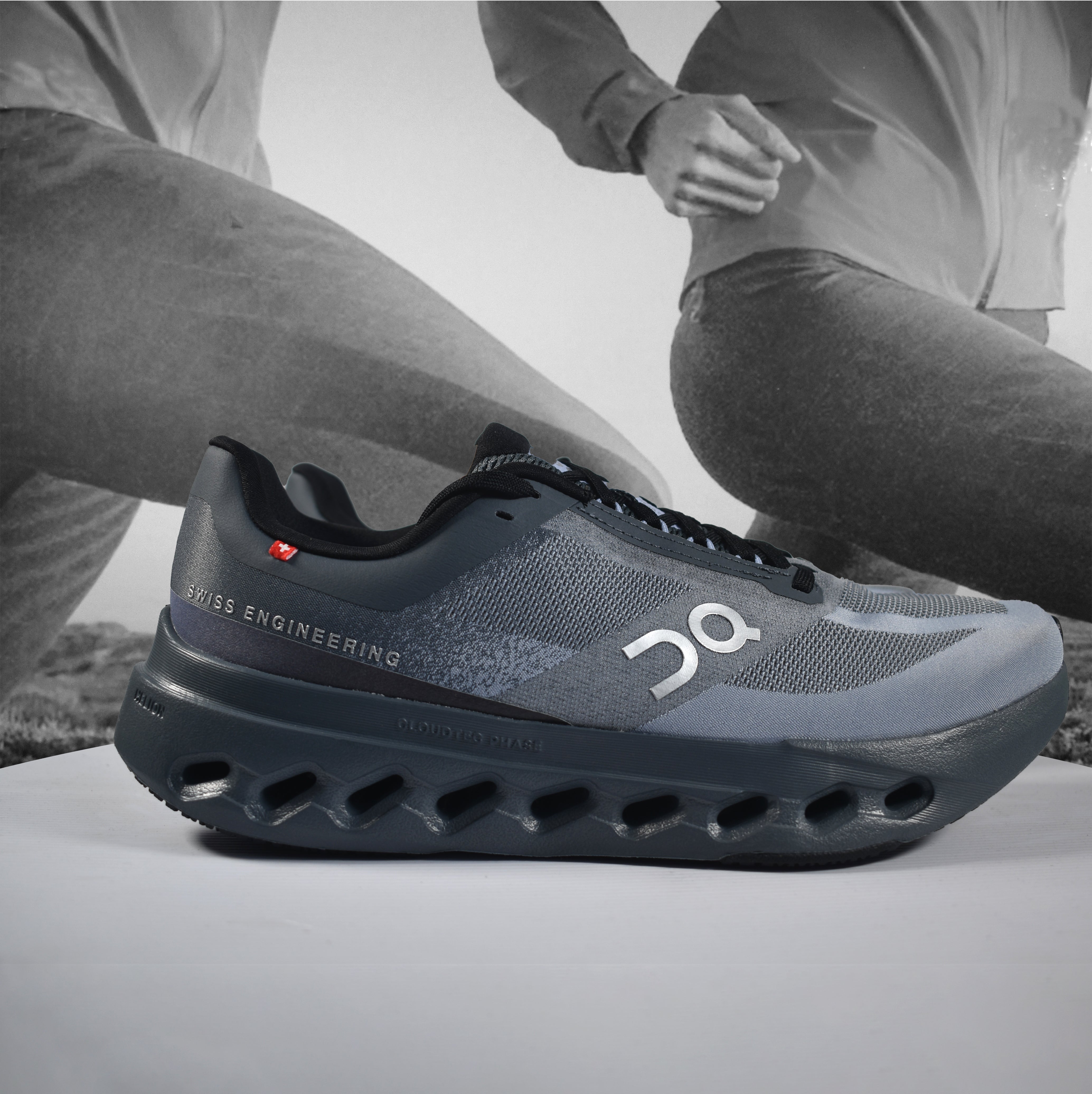 On Cloud Cloudsurfer Next Mens Running Shoe - Durban Runner 7.5 / Stone - Marsh