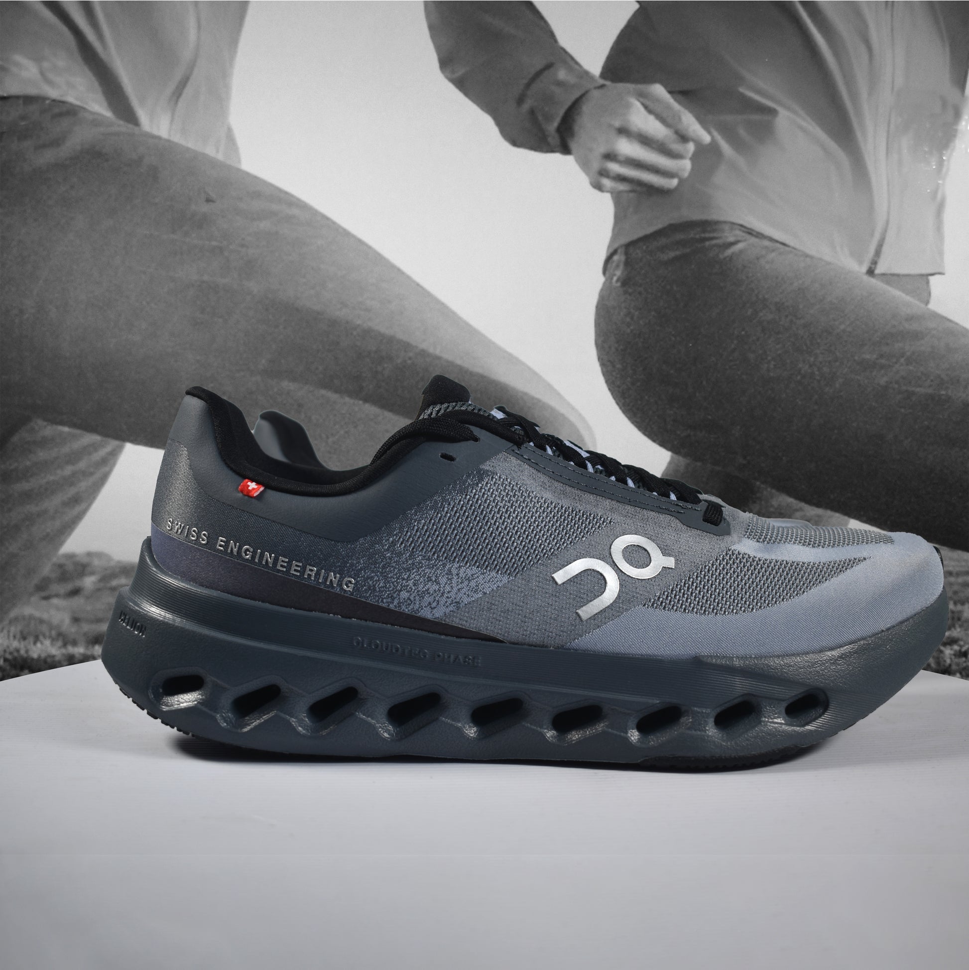 On Cloud Cloudsurfer Next Mens Running Shoe - Durban Runner 7.5 / Stone - Marsh