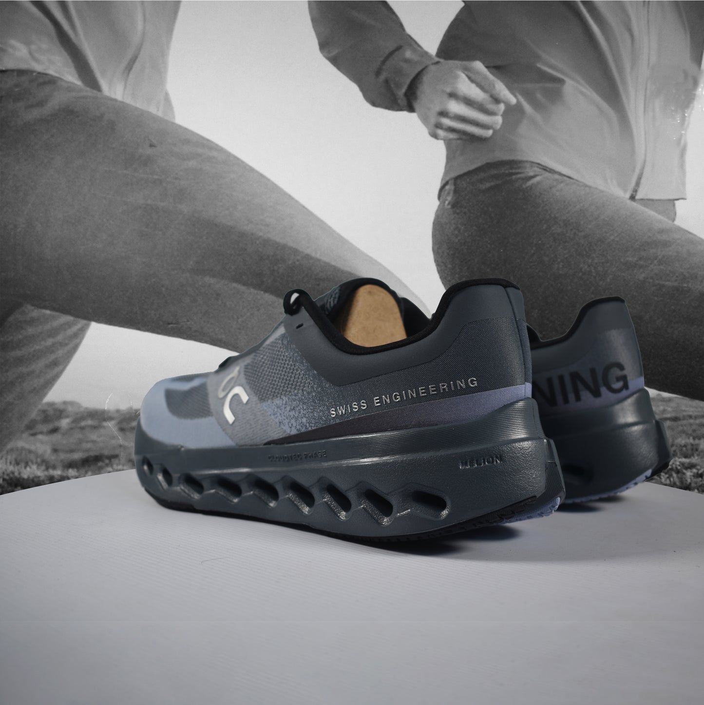 On Cloud Cloudsurfer Next Mens Running Shoe - Durban Runner 7.5 / Stone - Marsh