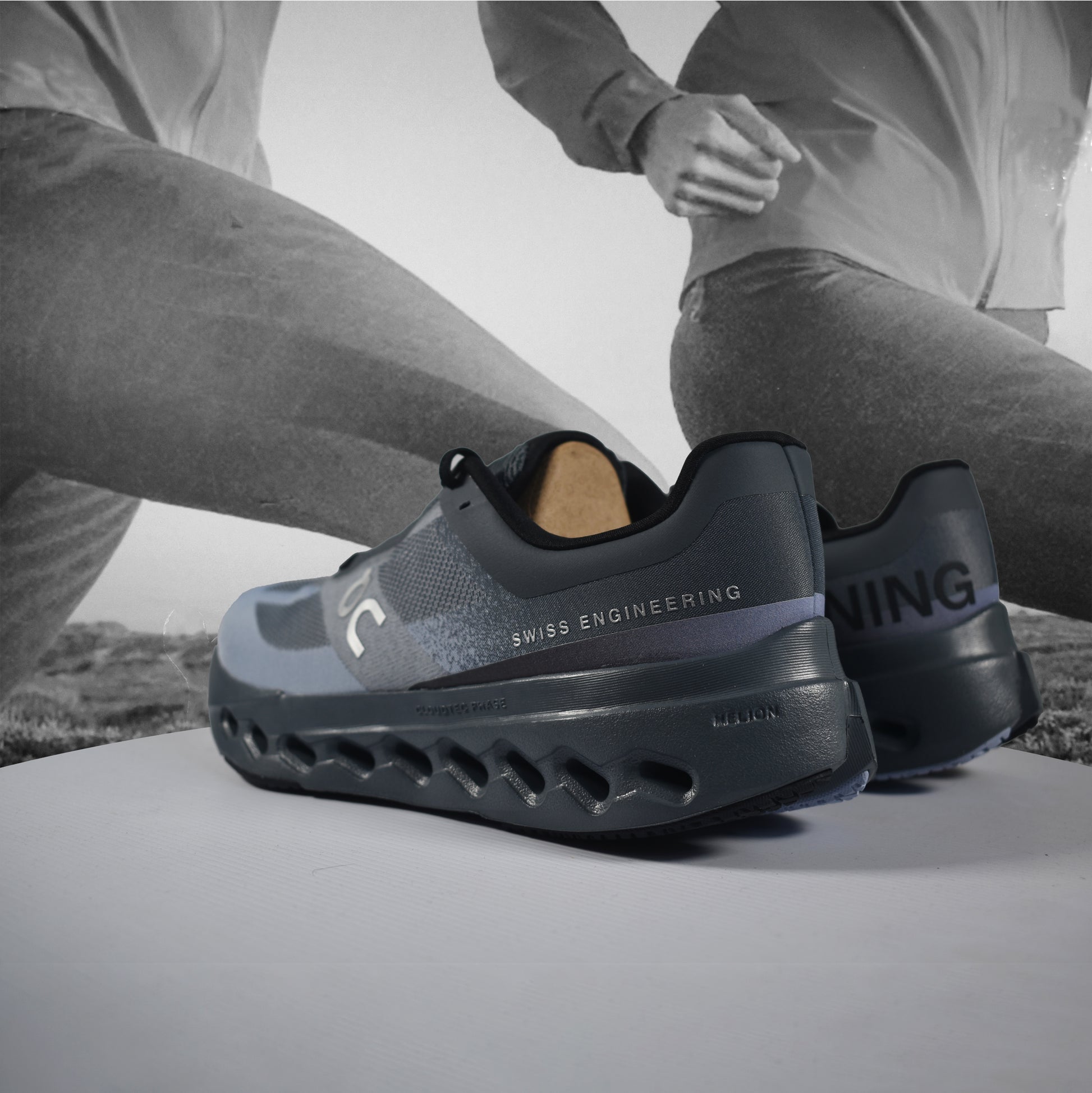 On Cloud Cloudsurfer Next Mens Running Shoe - Durban Runner 7.5 / Stone - Marsh