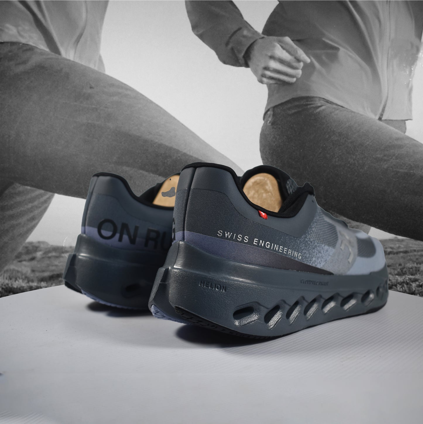 On Cloud Cloudsurfer Next Mens Running Shoe - Durban Runner 7.5 / Stone - Marsh