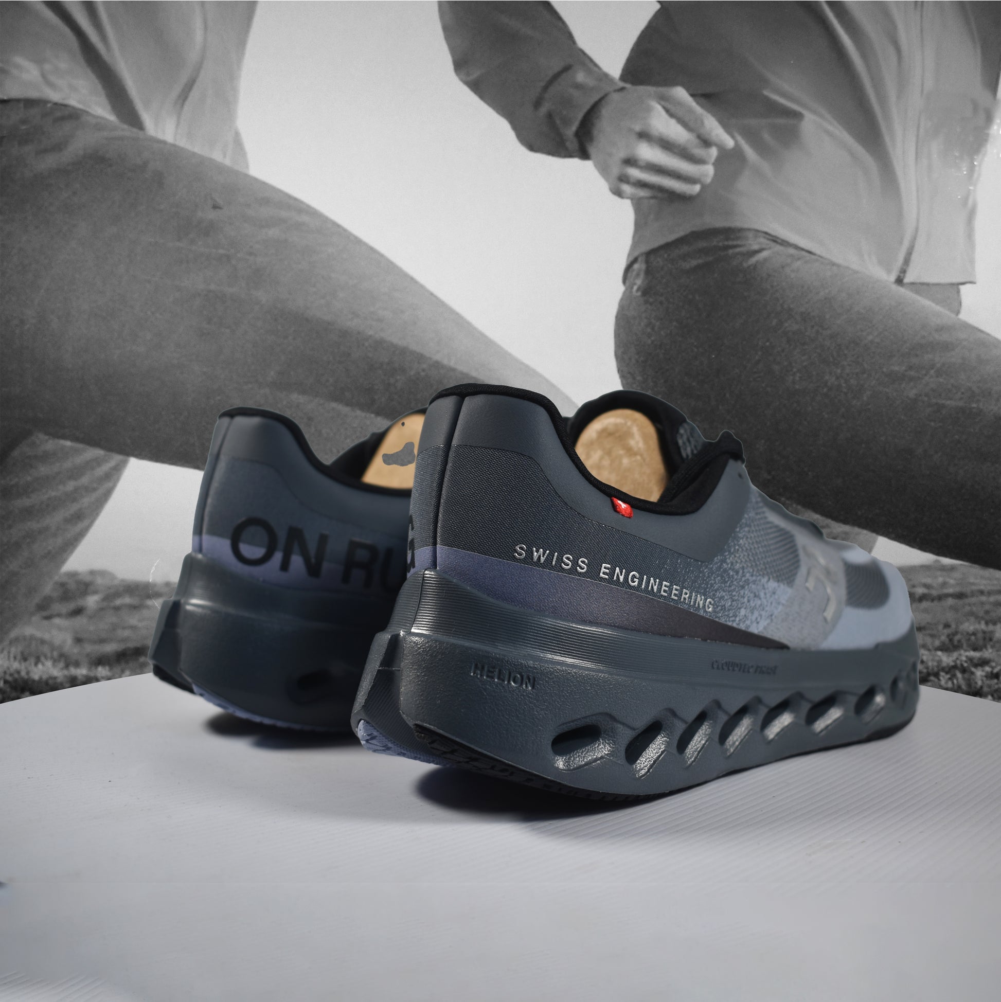 On Cloud Cloudsurfer Next Mens Running Shoe - Durban Runner 7.5 / Stone - Marsh