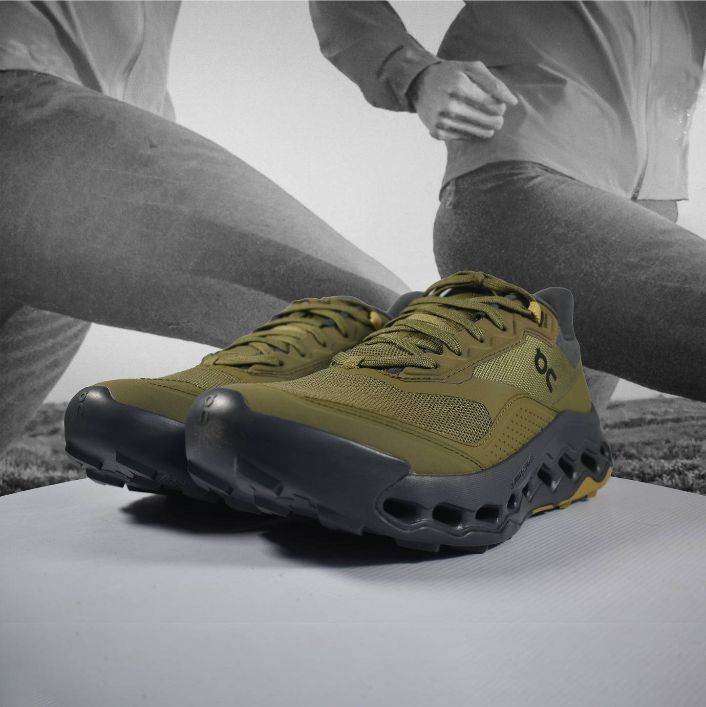 On Cloud Cloudhorizon 2 Mens Trail Running Shoe - Durban Runner 7.5 / Olive - Shadow