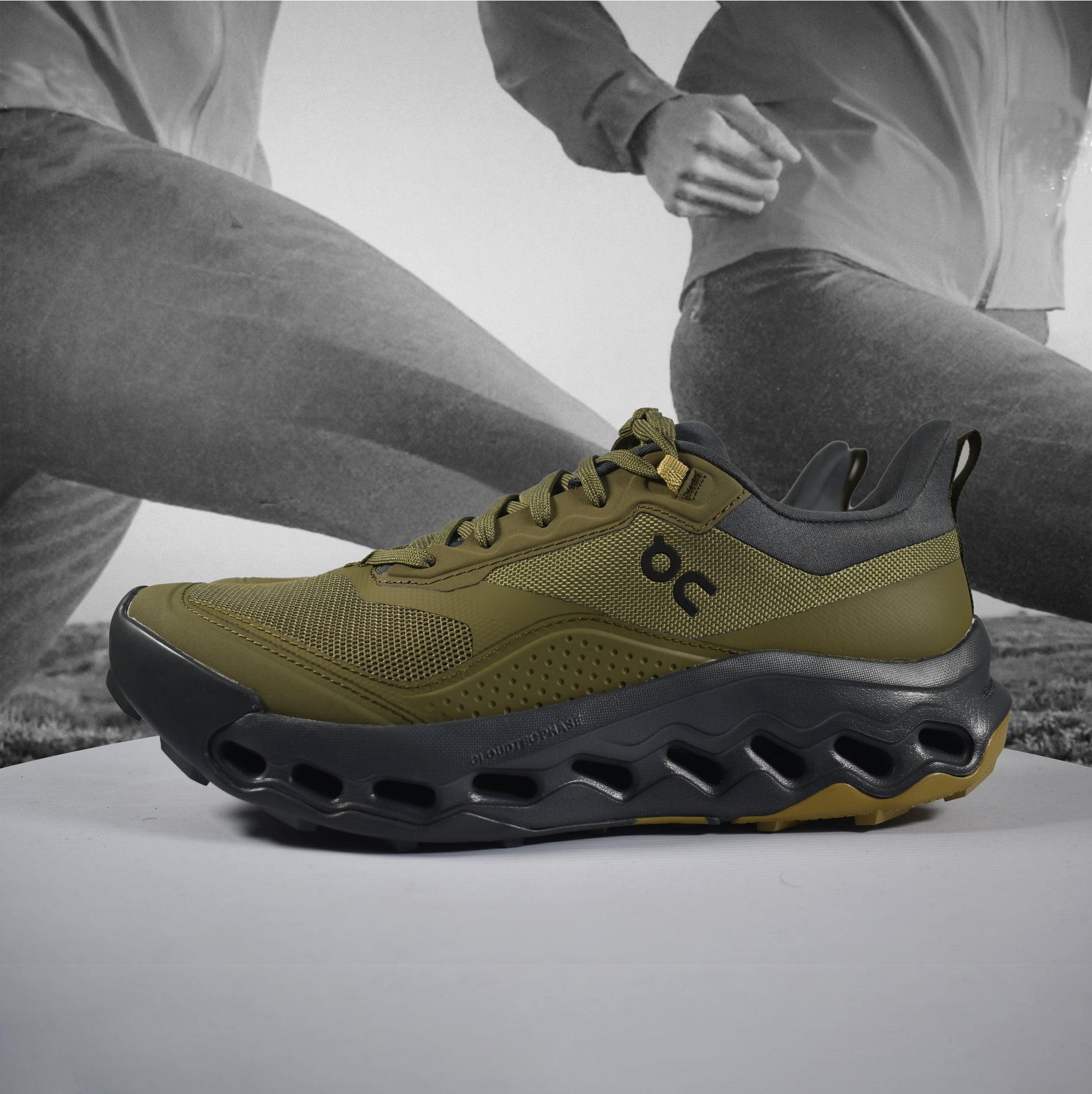 On Cloud Cloudhorizon 2 Mens Trail Running Shoe - Durban Runner 7.5 / Olive - Shadow