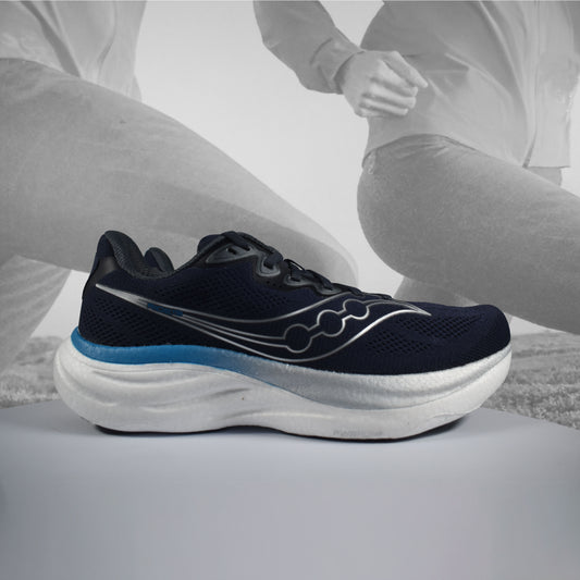 Saucony Ride 19 Mens Neutral Running Shoes – Naval/Cobalt