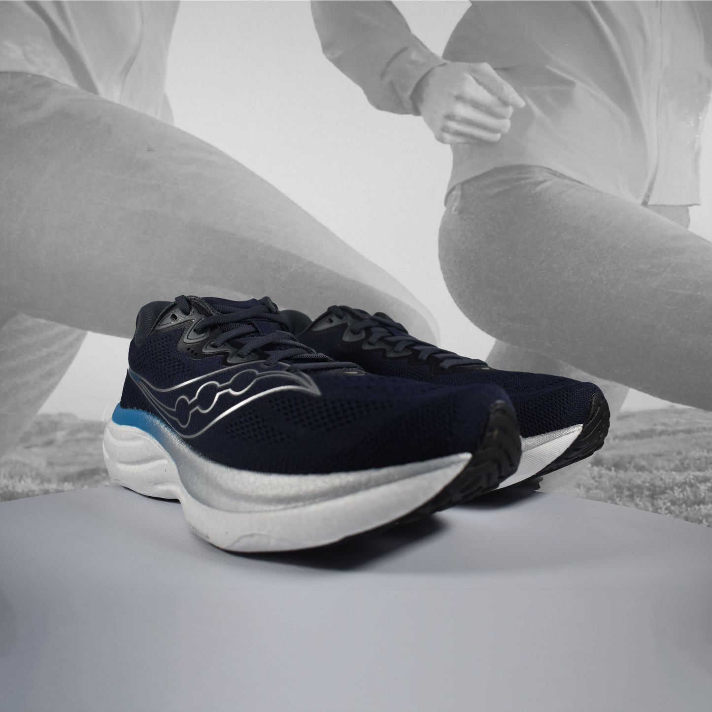 Saucony Ride 19 Mens Neutral Running Shoes – Naval/Cobalt